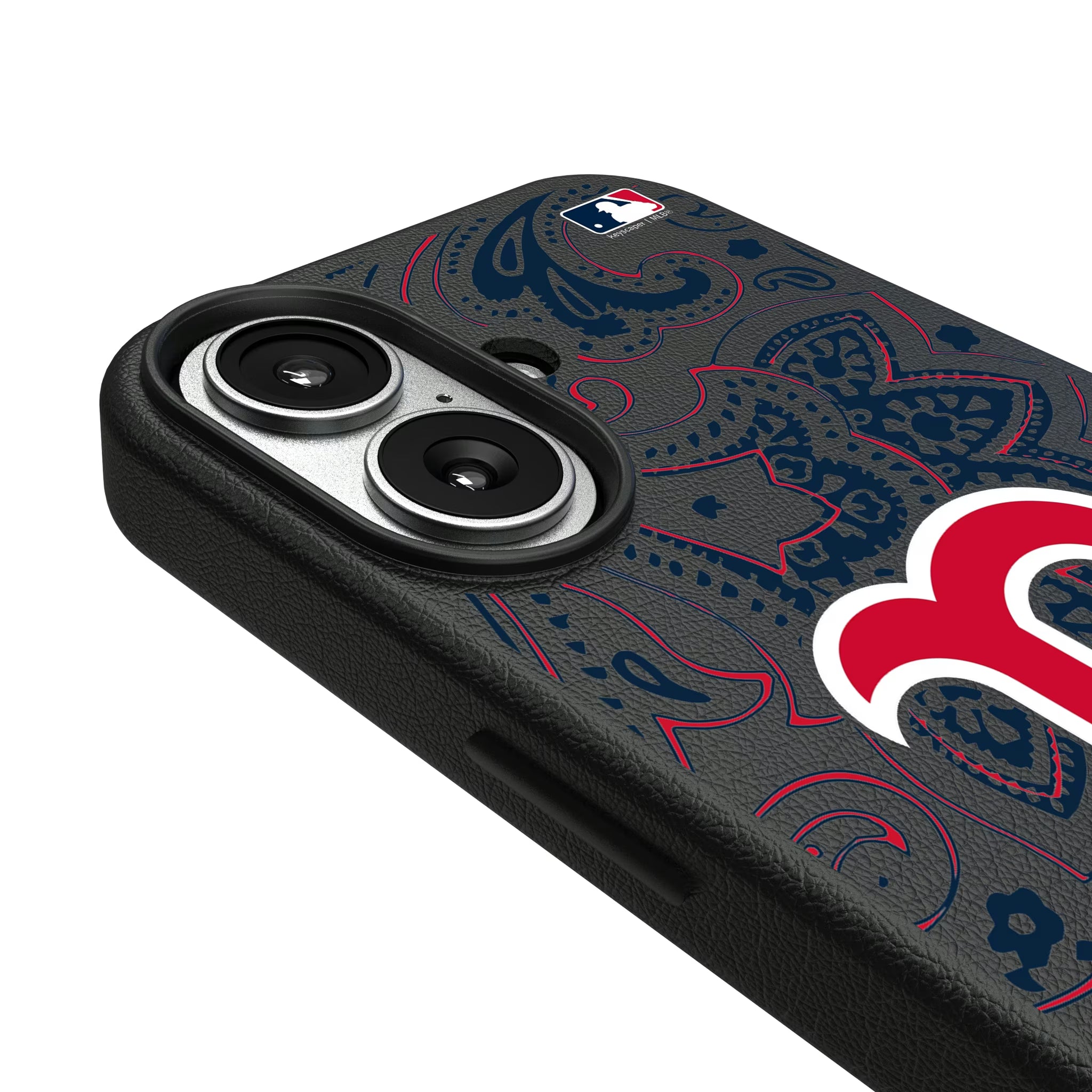 Boston Red Sox Paisley iPhone MagSafe Compatible Phone Case for Apple iPhone - Detail#Device_iPhone 17