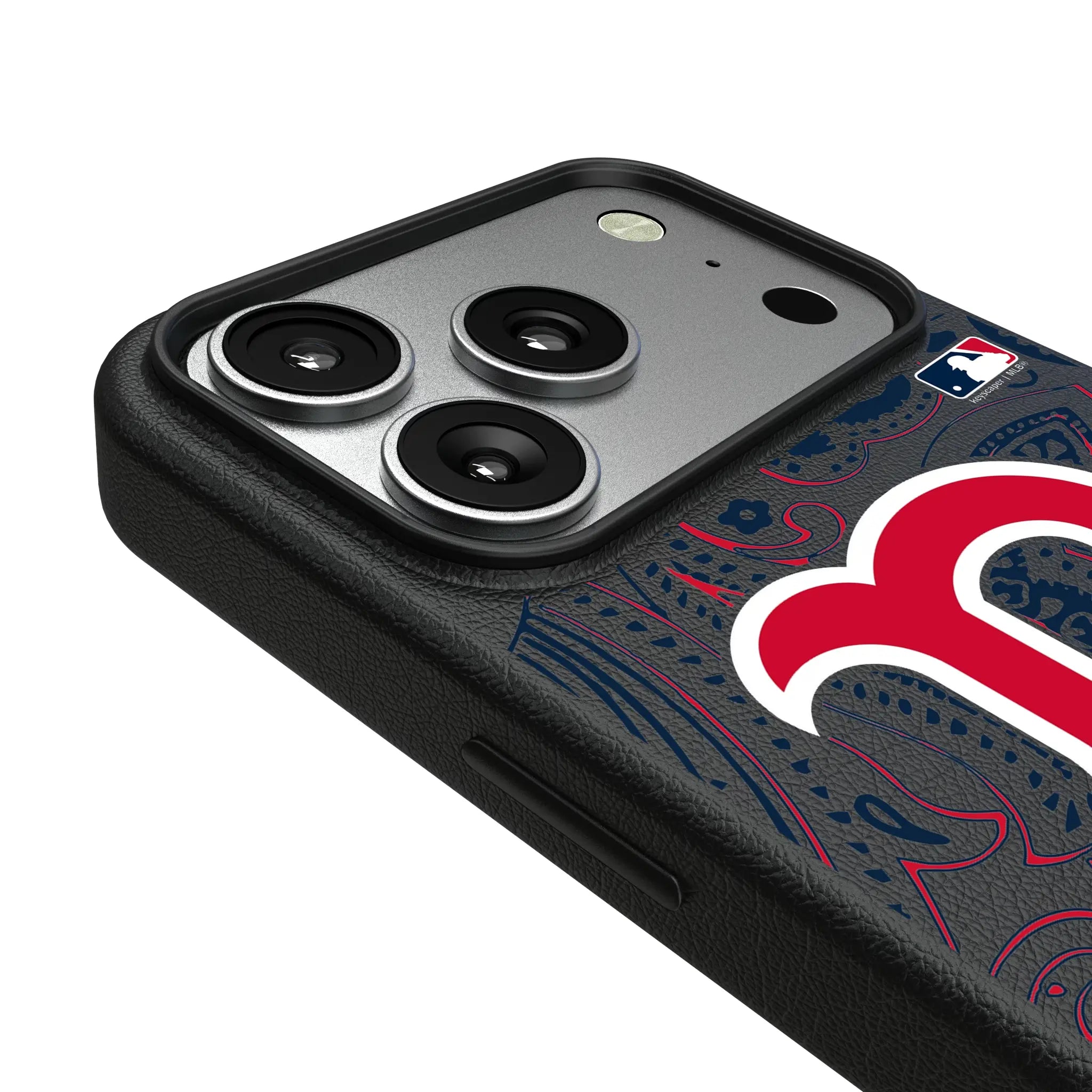 Boston Red Sox Paisley iPhone MagSafe Compatible Phone Case for Apple iPhone - Detail#Device_iPhone 17 Pro