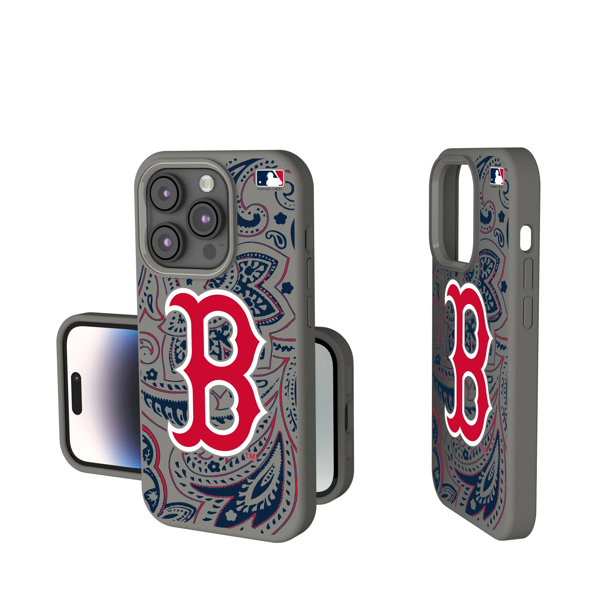 Boston Red Sox Paisley iPhone Soft Touch Phone Case for Apple iPhone