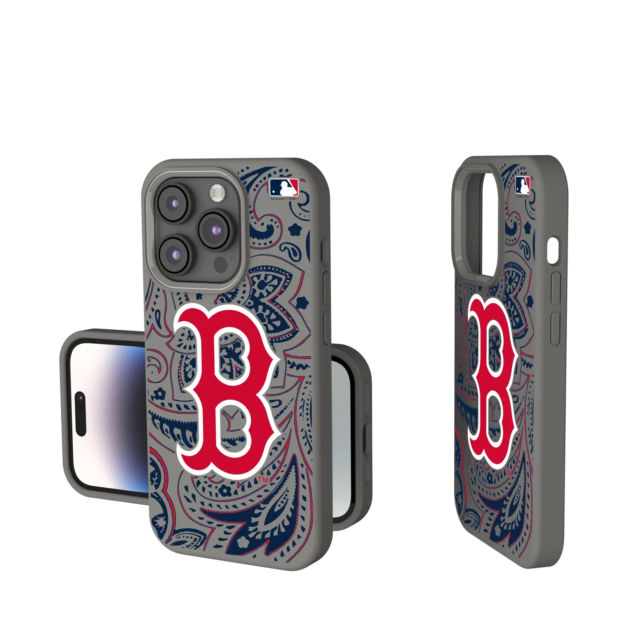 Boston Red Sox Paisley iPhone Soft Touch Phone Case for Apple iPhone