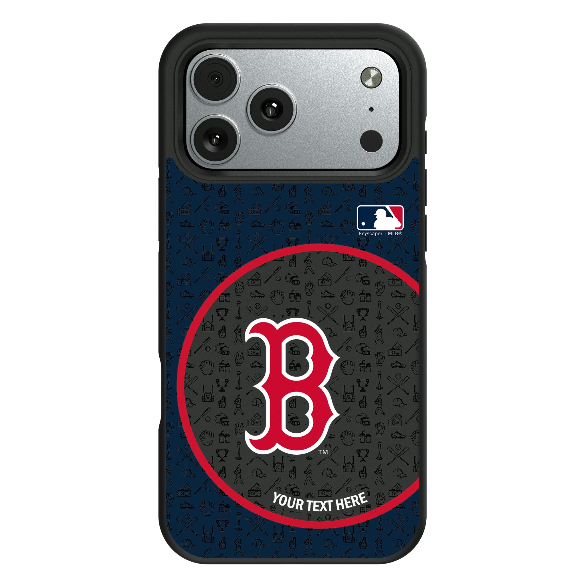 Boston Red Sox Personalized Circle iPhone Bump Phone Case for Apple iPhone#Device_iPhone 17 Pro Max
