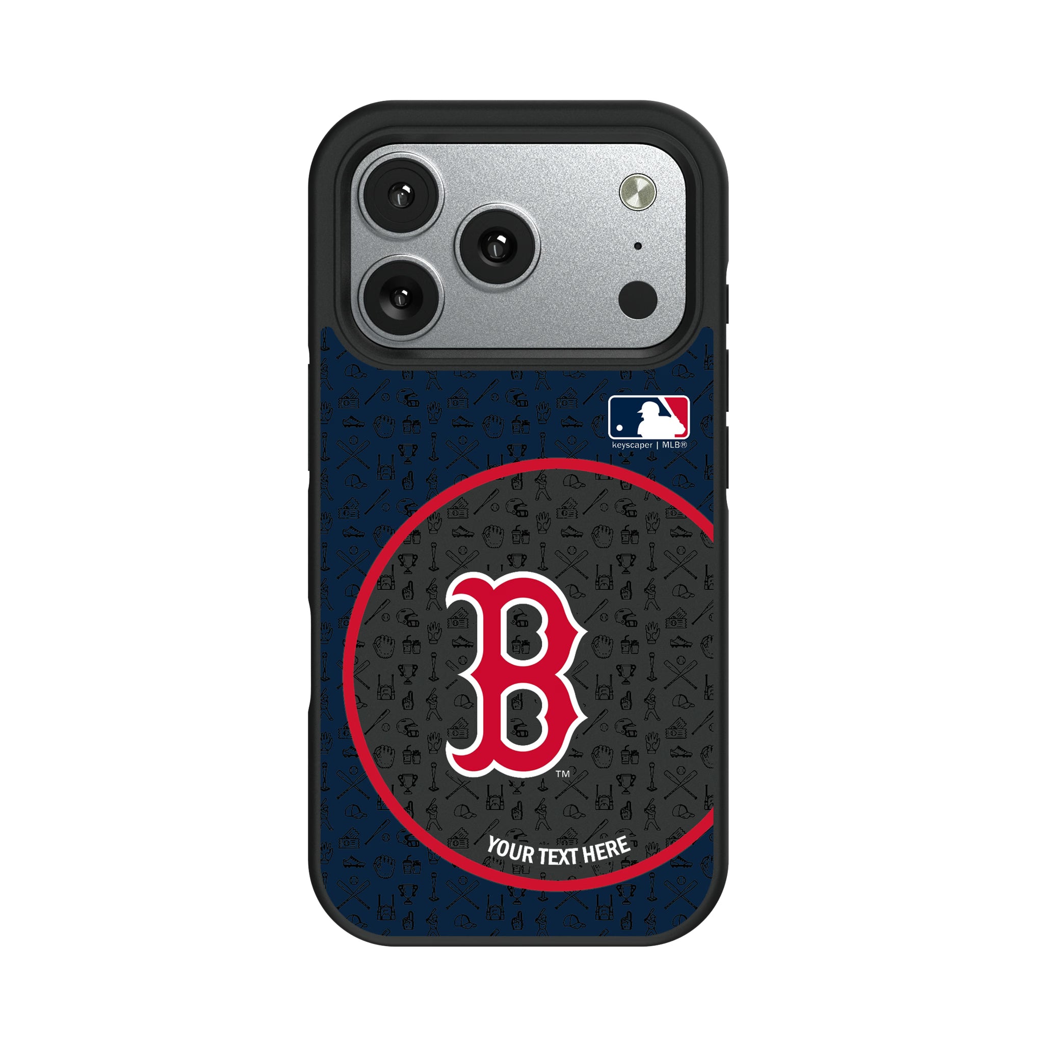Boston Red Sox Personalized Circle iPhone Bump Phone Case for Apple iPhone#Device_iPhone 17 Pro