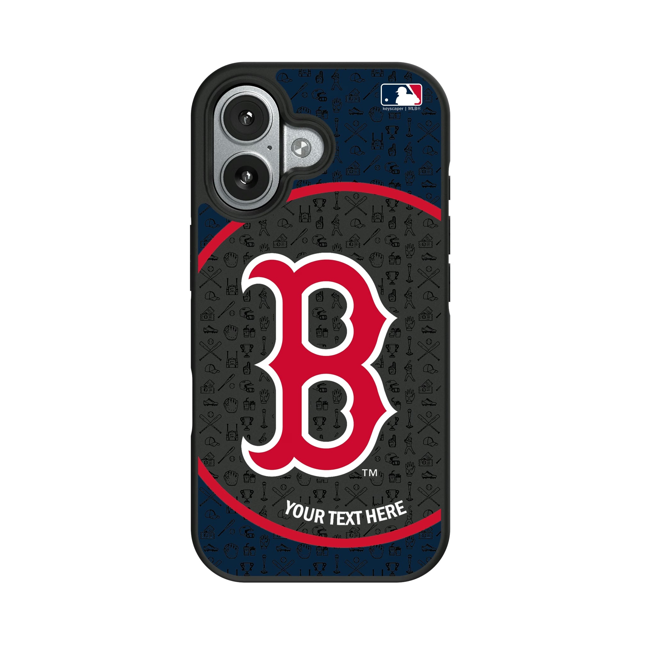 Boston Red Sox Personalized Circle iPhone Bump Phone Case for Apple iPhone#Device_iPhone 17