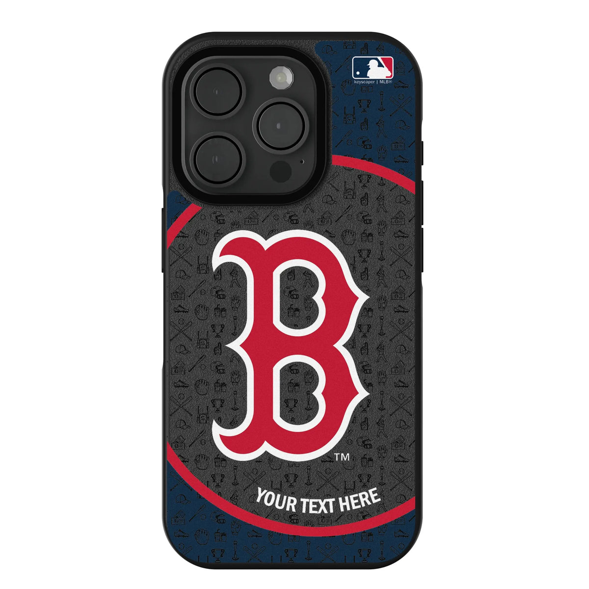 Boston Red Sox Personalized Circle iPhone Bump Phone Case for Apple iPhone#Device_iPhone 15 Pro