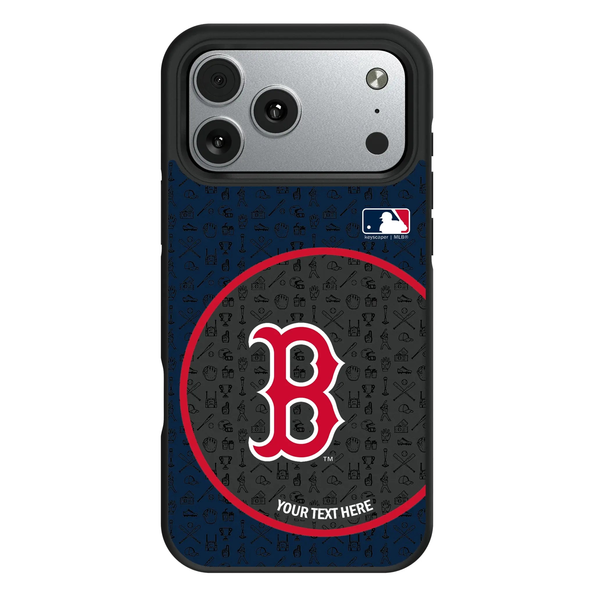 Boston Red Sox Personalized Circle iPhone Bump Phone Case for Apple iPhone#Device_iPhone 17 Pro Max