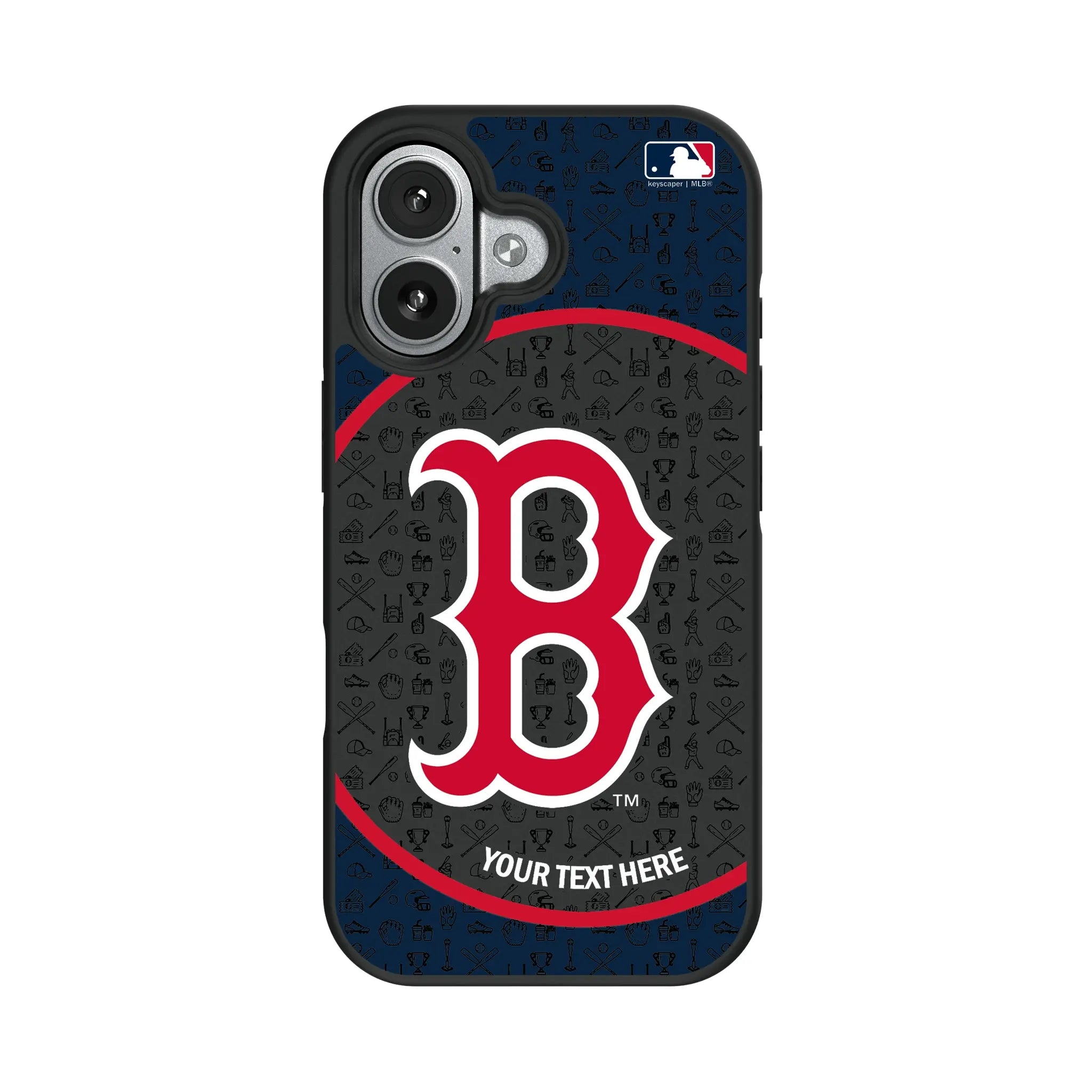 Boston Red Sox Personalized Circle iPhone Bump Phone Case for Apple iPhone#Device_iPhone 17