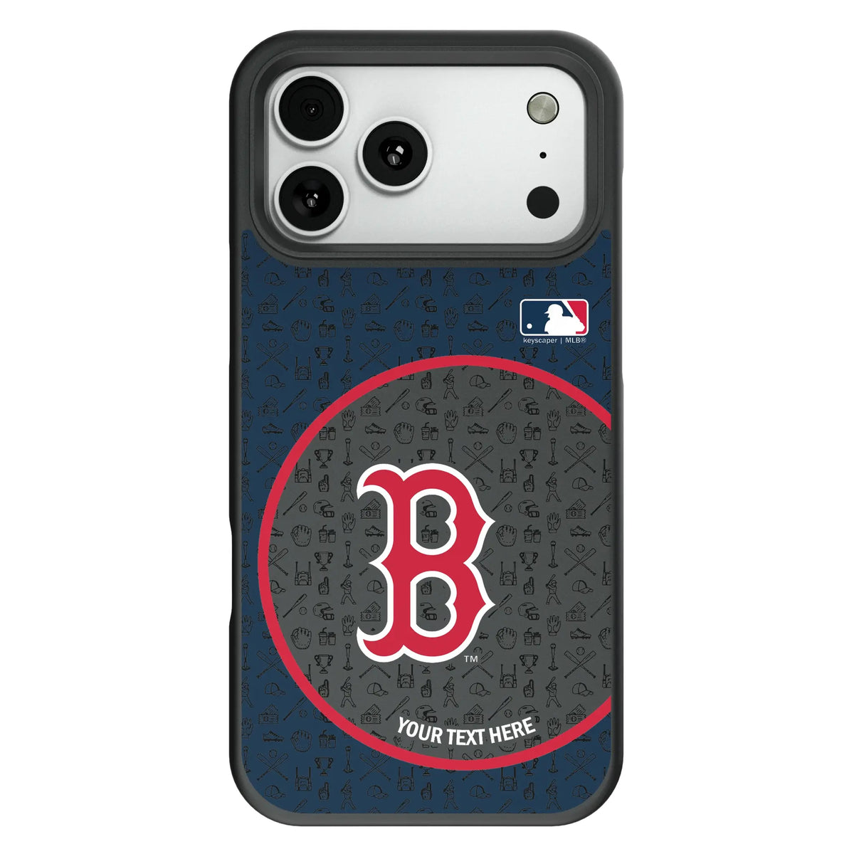Boston Red Sox Personalized Circle Bump Phone Case for Apple iPhone