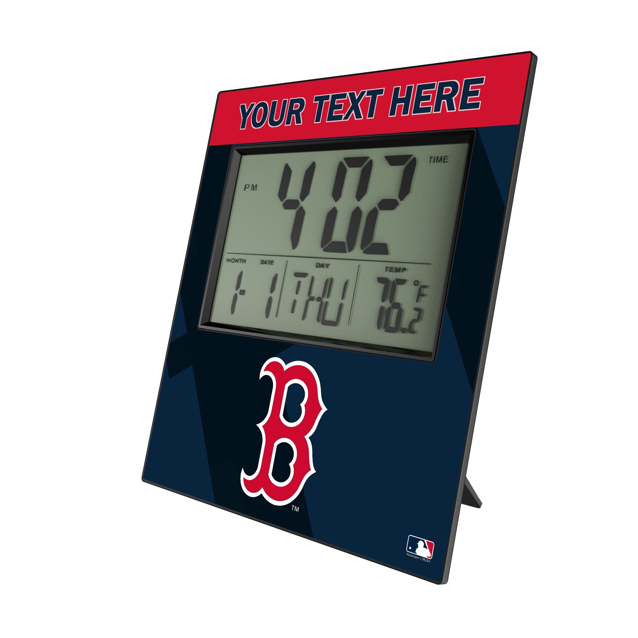 Boston Red Sox Personalized Color Block Wall Clock