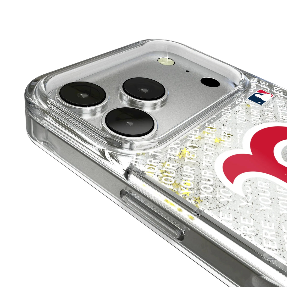 Boston Red Sox Personalized EndZone Plus iPhone Glitter Phone Case for Apple iPhone - Detail#Device_iPhone 17 Pro