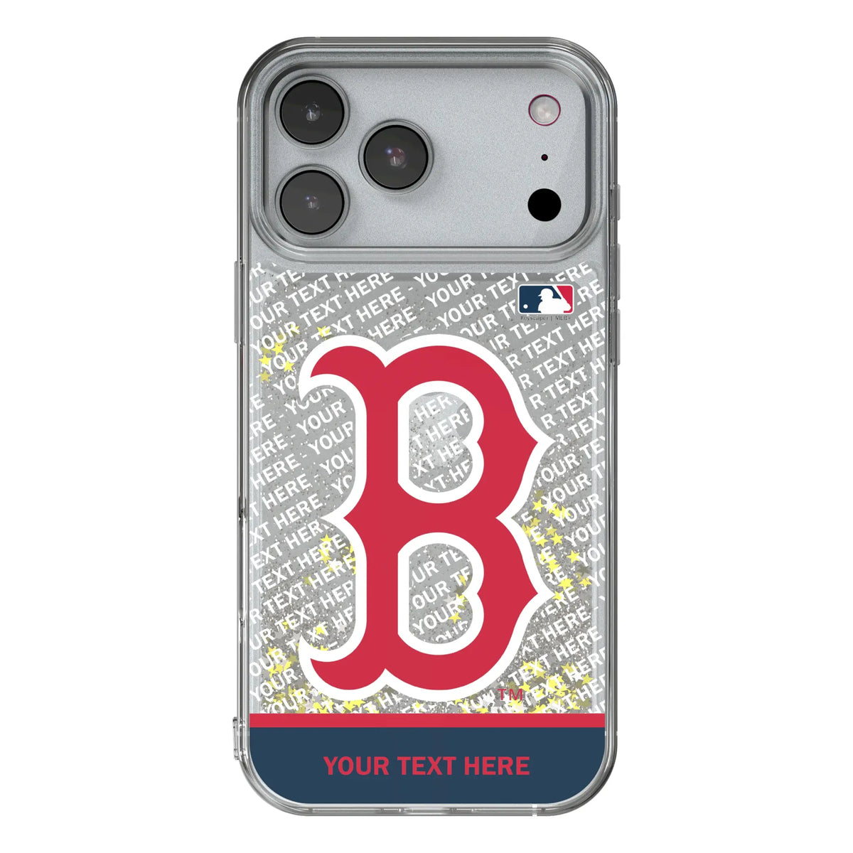 Boston Red Sox Personalized EndZone Plus iPhone Glitter Phone Case for Apple iPhone#Device_iPhone 17 Pro Max