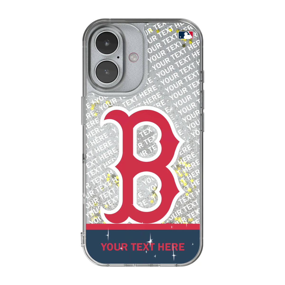 Boston Red Sox Personalized EndZone Plus iPhone Glitter Phone Case for Apple iPhone#Device_iPhone 17