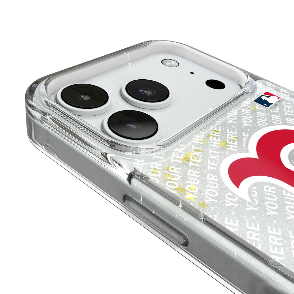 Boston Red Sox Personalized EndZone Plus iPhone Glitter Phone Case for Apple iPhone - Detail#Device_iPhone 18 Pro