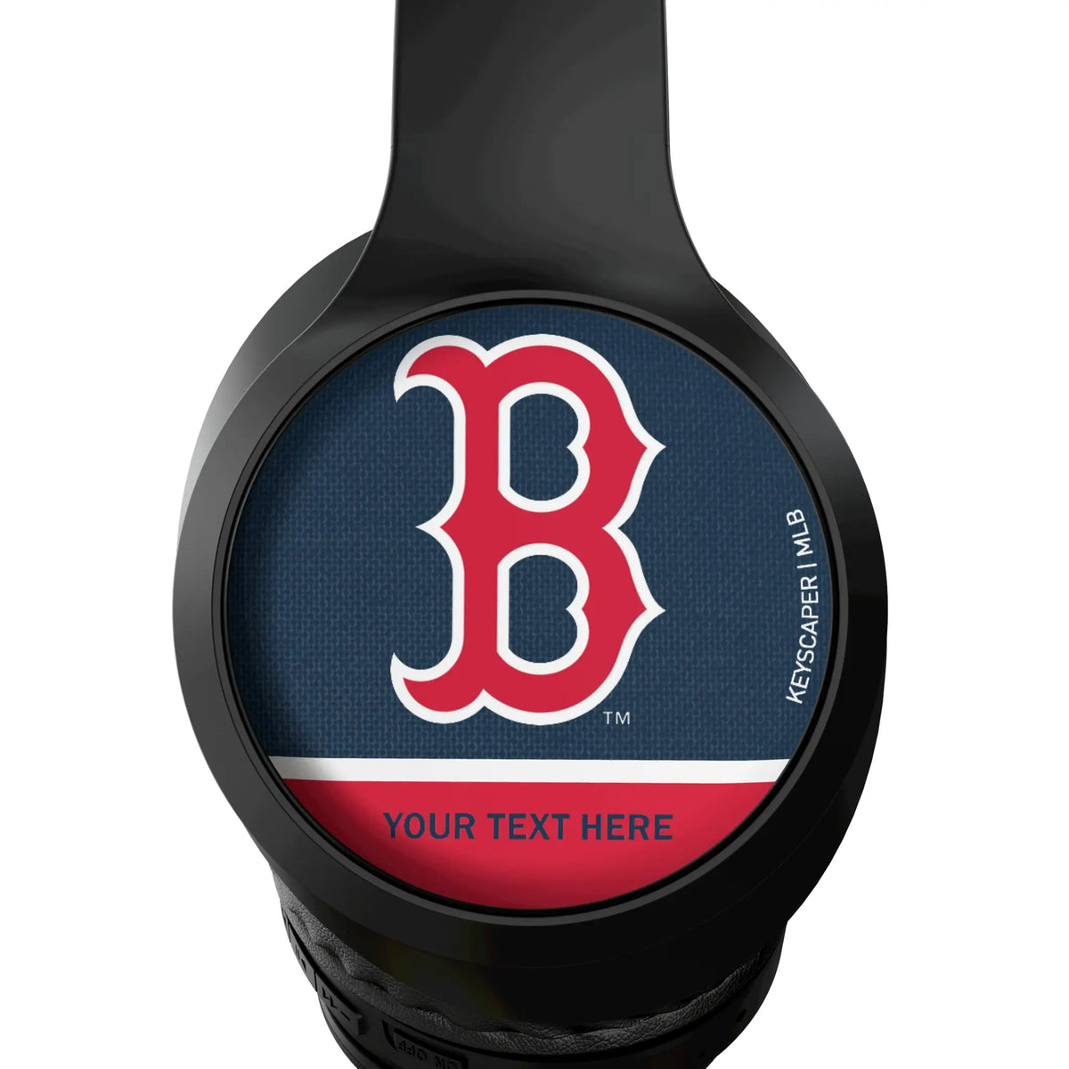 Boston Red Sox Personalized Endzone Solid Wireless Over-Ear Headphones With Case - Detail