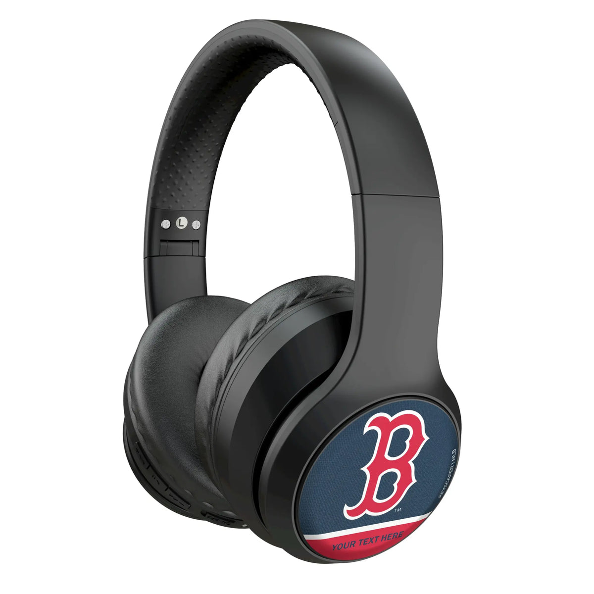 Boston Red Sox Personalized Endzone Solid Wireless Over-Ear Headphones With Case