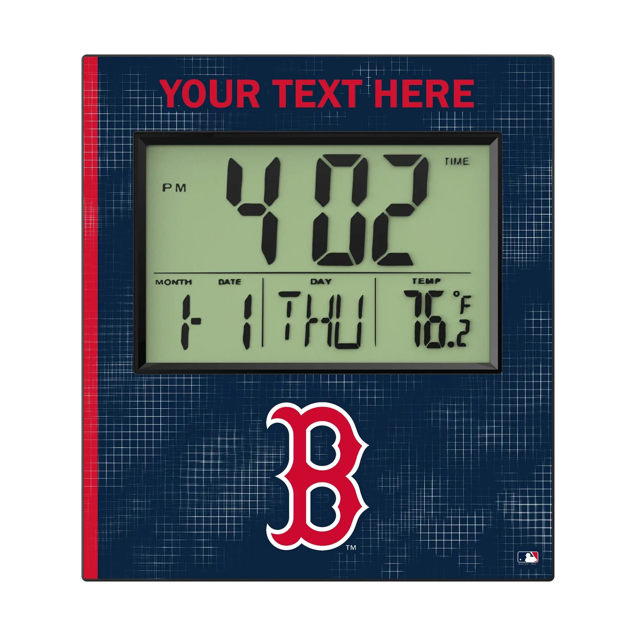 Boston Red Sox Personalized Hatch Wall Clock
