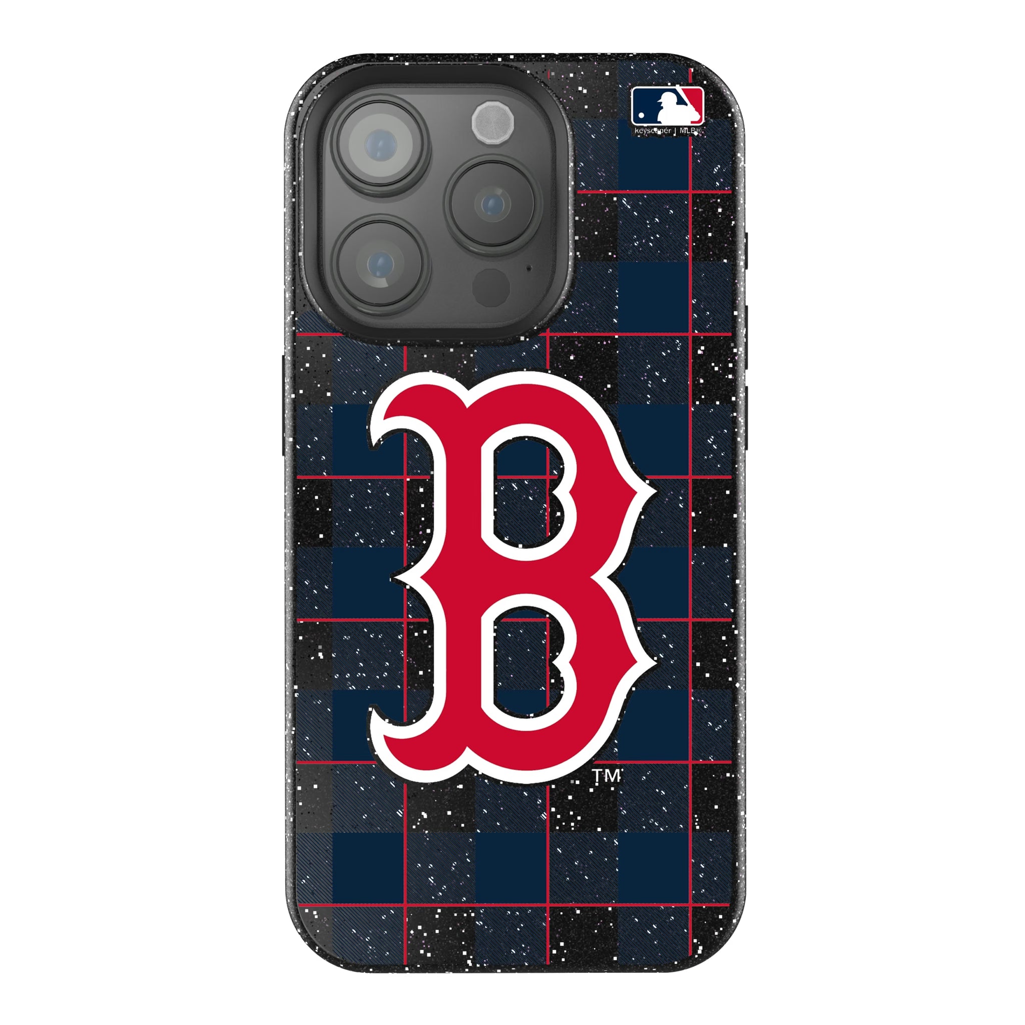 Boston Red Sox Plaid iPhone Bling Phone Case for Apple iPhone