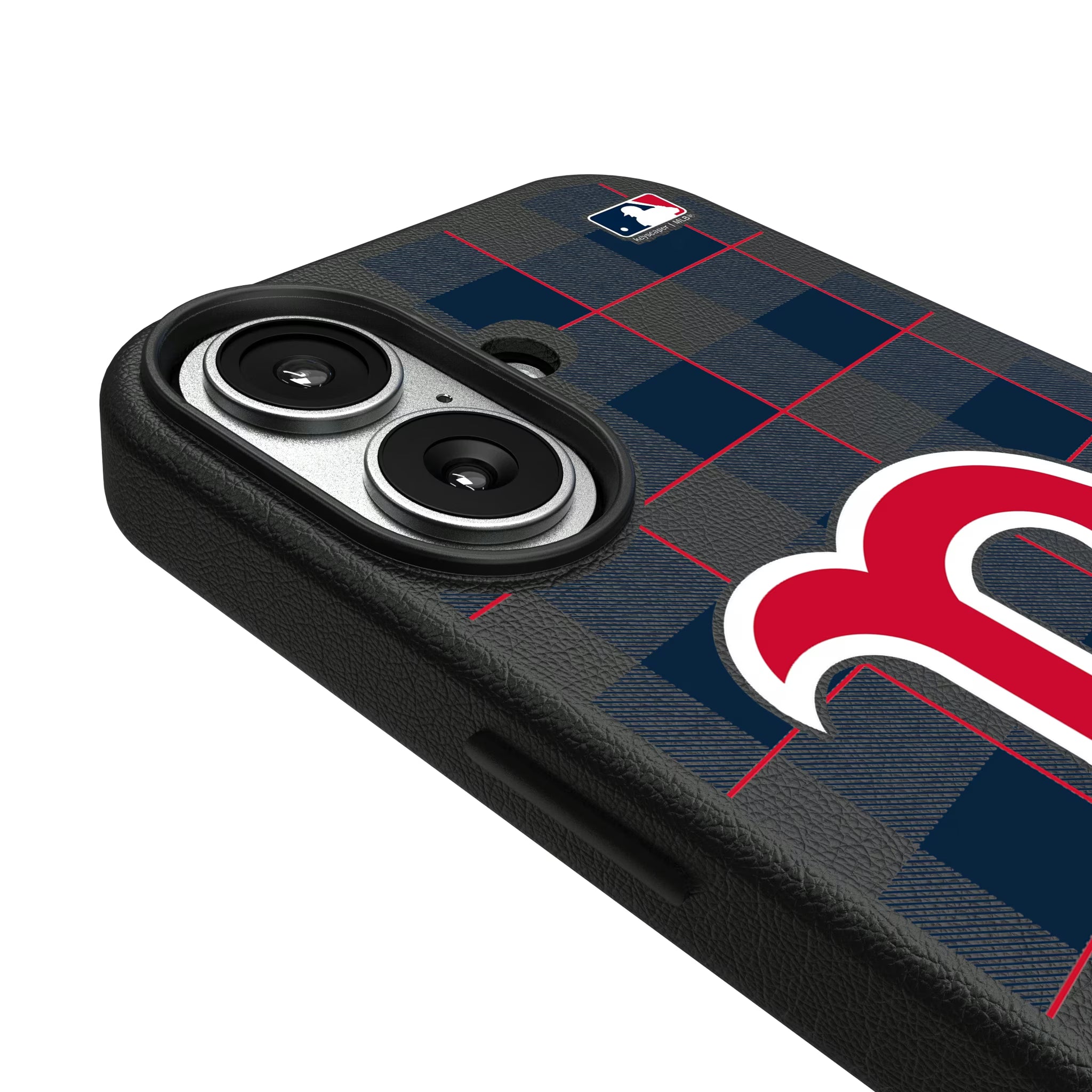 Boston Red Sox Plaid iPhone MagSafe Compatible Phone Case for Apple iPhone - Detail#Device_iPhone 17