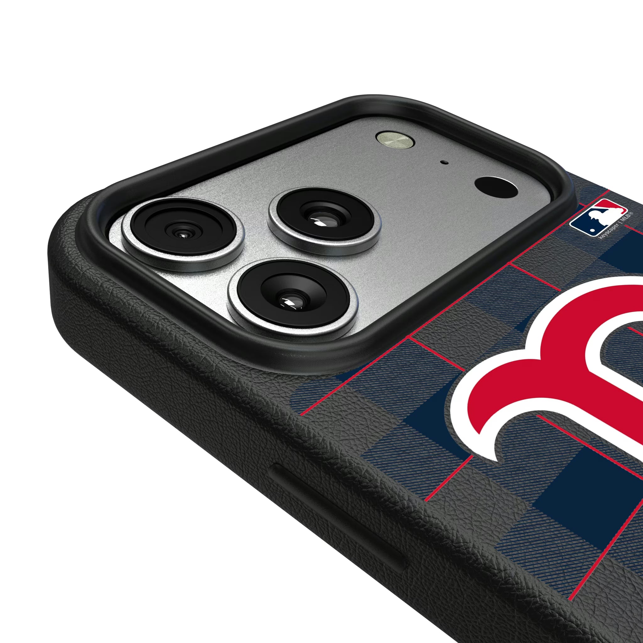Boston Red Sox Plaid iPhone MagSafe Compatible Phone Case for Apple iPhone - Detail#Device_iPhone 17 Pro Max