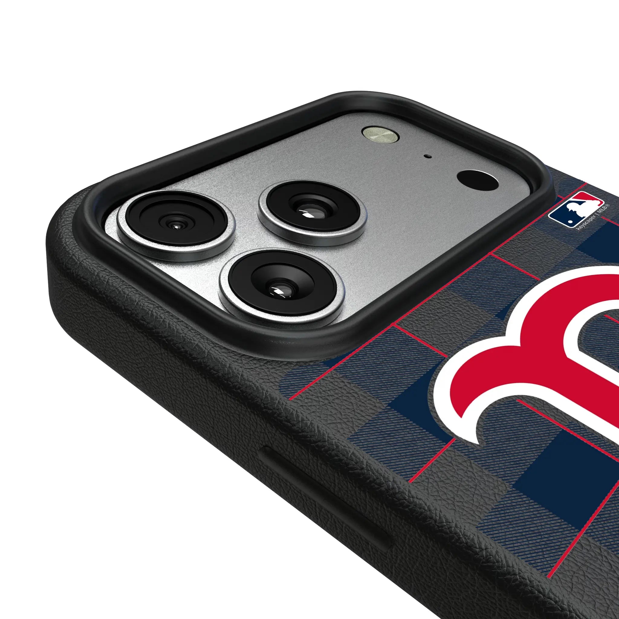 Boston Red Sox Plaid iPhone MagSafe Compatible Phone Case for Apple iPhone - Detail#Device_iPhone 17 Pro Max