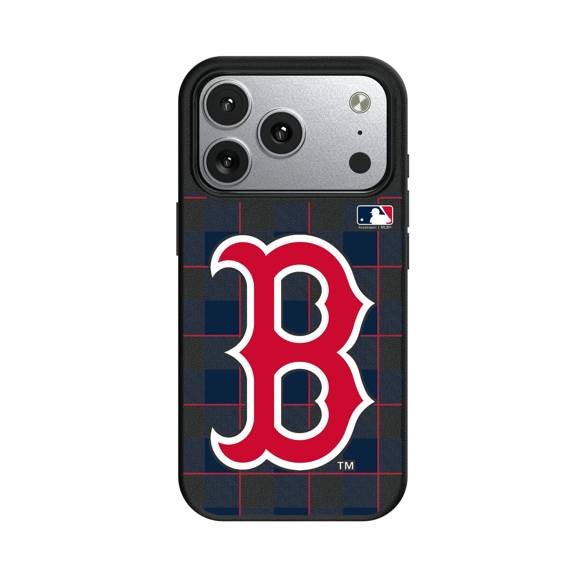 Boston Red Sox Plaid iPhone MagSafe Compatible Phone Case for Apple iPhone#Device_iPhone 17 Pro