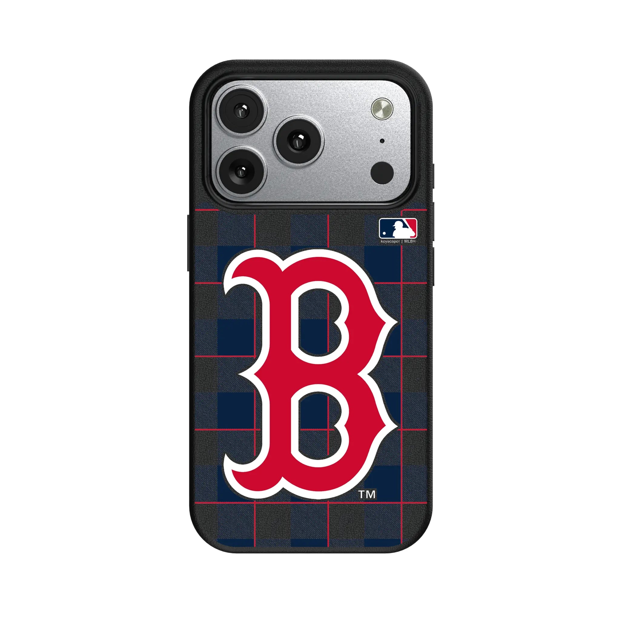 Boston Red Sox Plaid iPhone MagSafe Compatible Phone Case for Apple iPhone#Device_iPhone 17 Pro