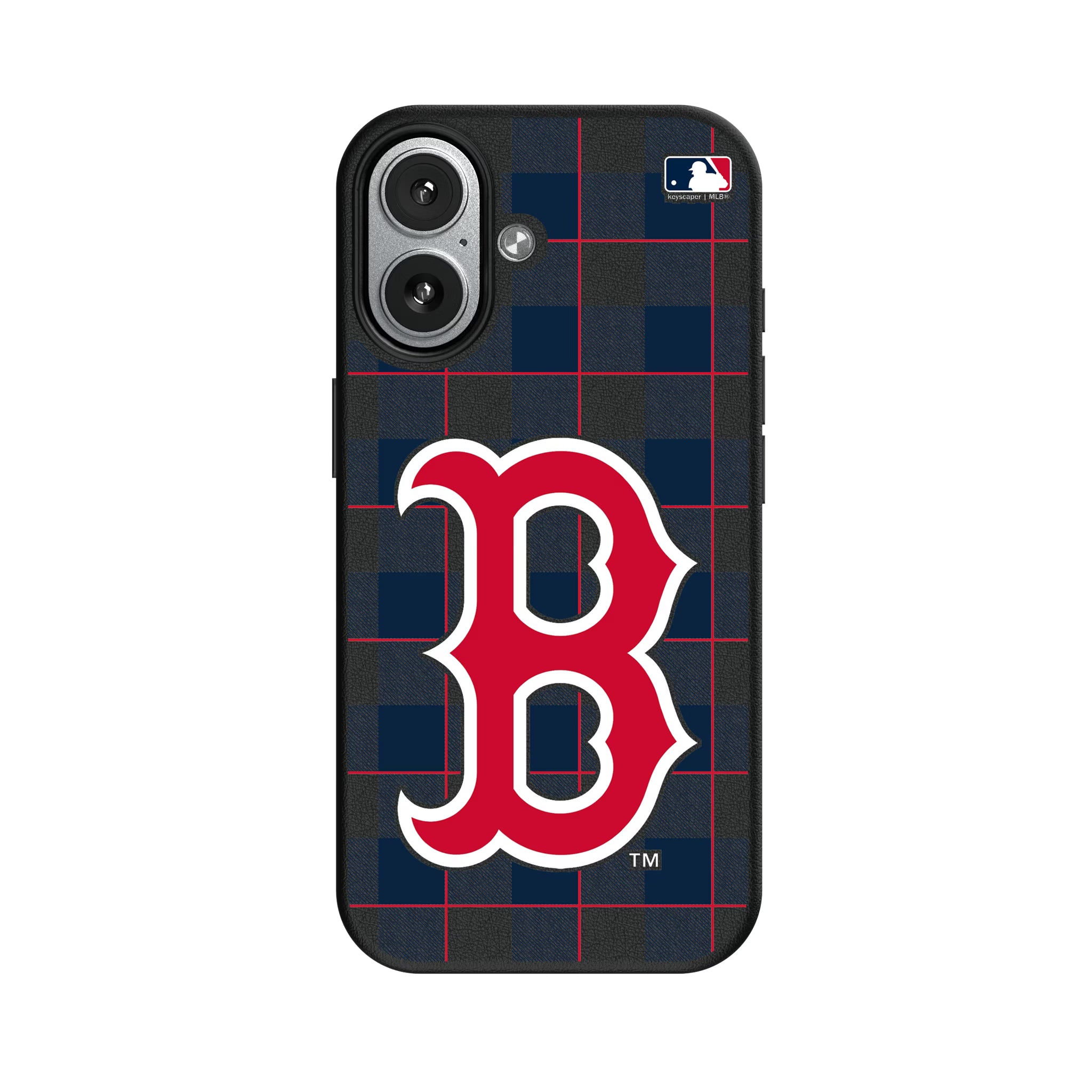 Boston Red Sox Plaid iPhone MagSafe Compatible Phone Case for Apple iPhone#Device_iPhone 17