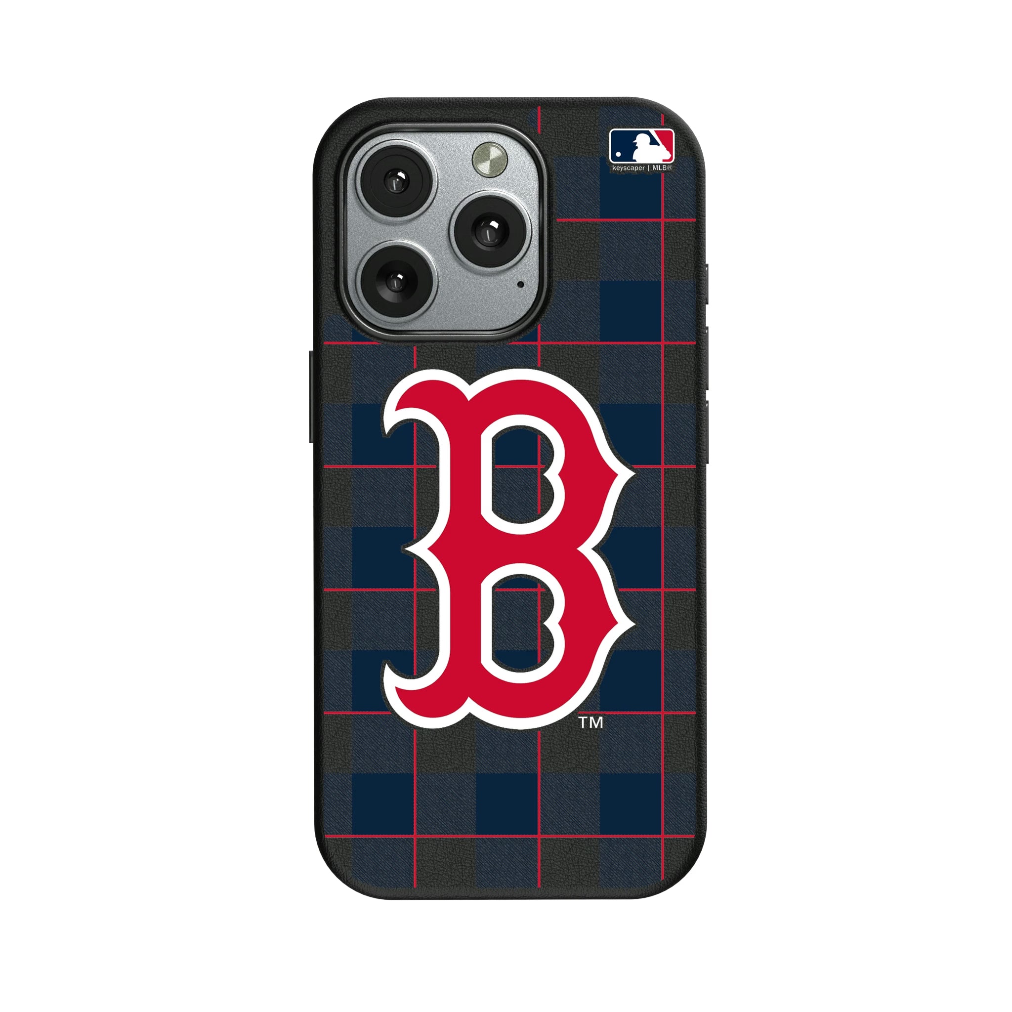 Boston Red Sox Plaid iPhone MagSafe Compatible Phone Case for Apple iPhone