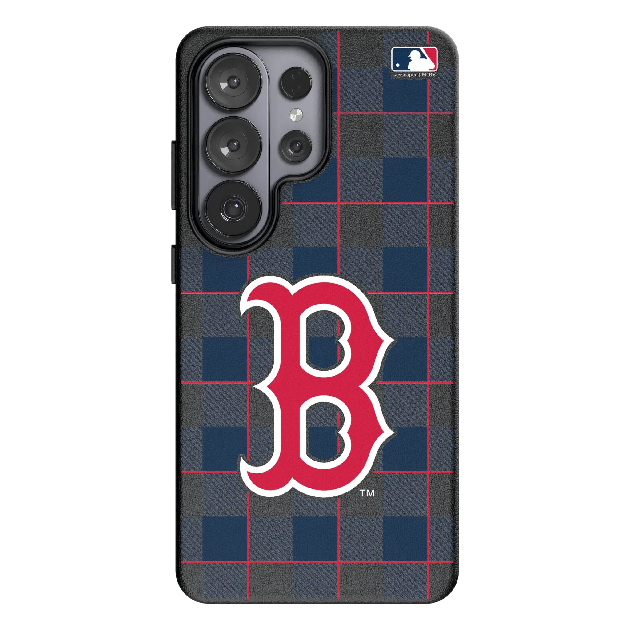Boston Red Sox Plaid Galaxy MagSafe Compatible Phone Case for Samsung Galaxy#Device_Galaxy S26 Ultra