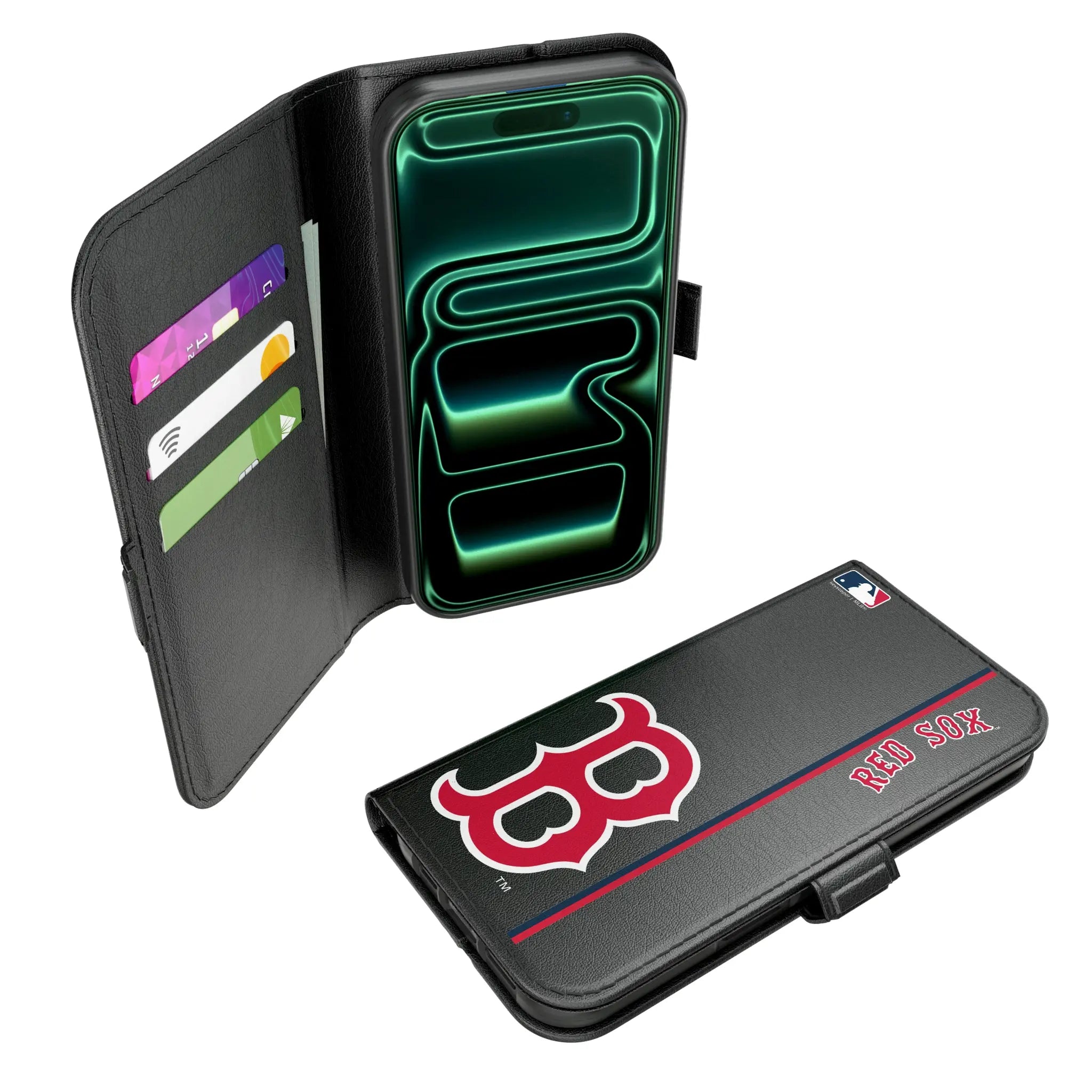 Boston Red Sox Sidebar iPhone Folio Phone Case for Apple iPhone#Device_iPhone 17