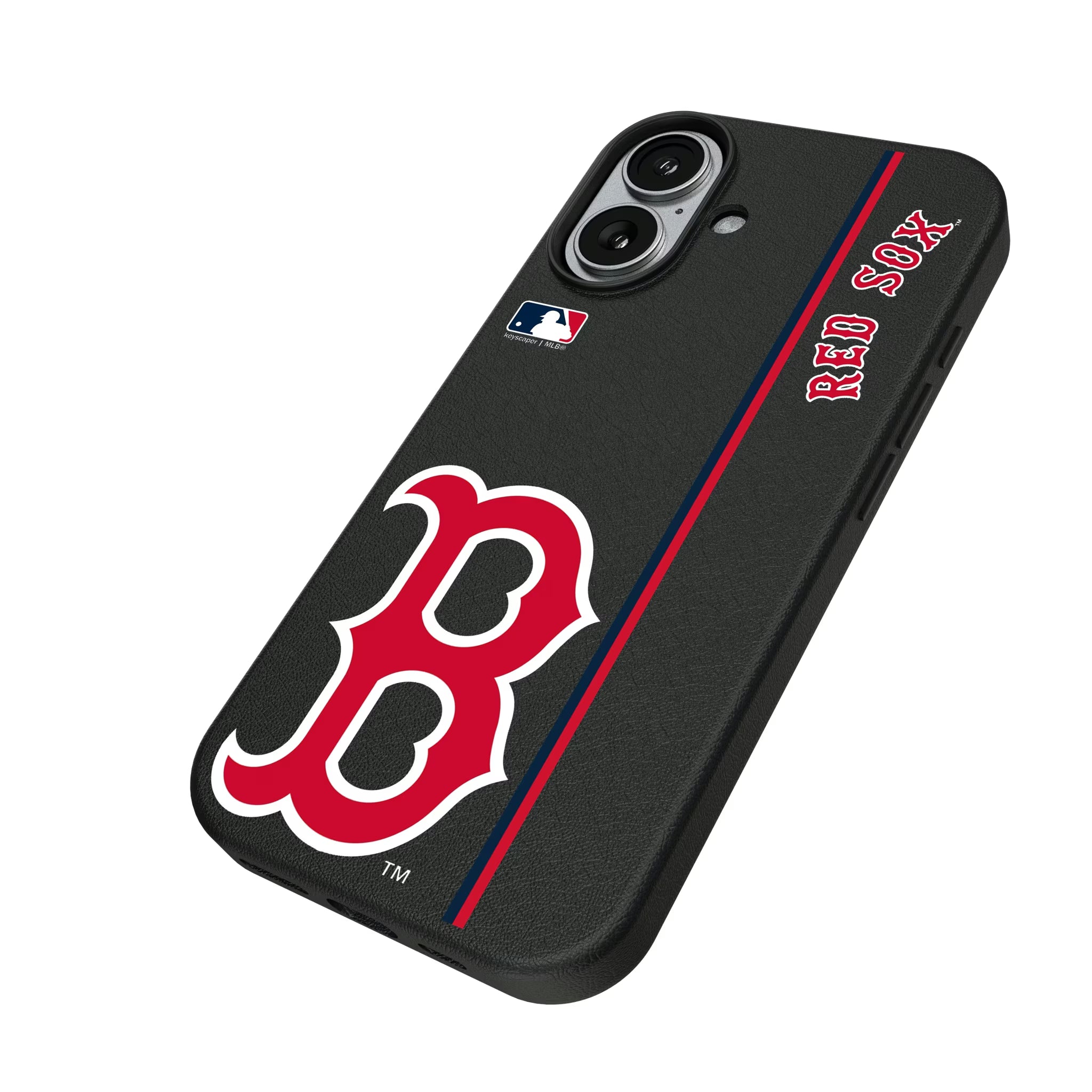 Boston Red Sox Sidebar iPhone MagSafe Compatible Phone Case for Apple iPhone - Isometric View#Device_iPhone 17
