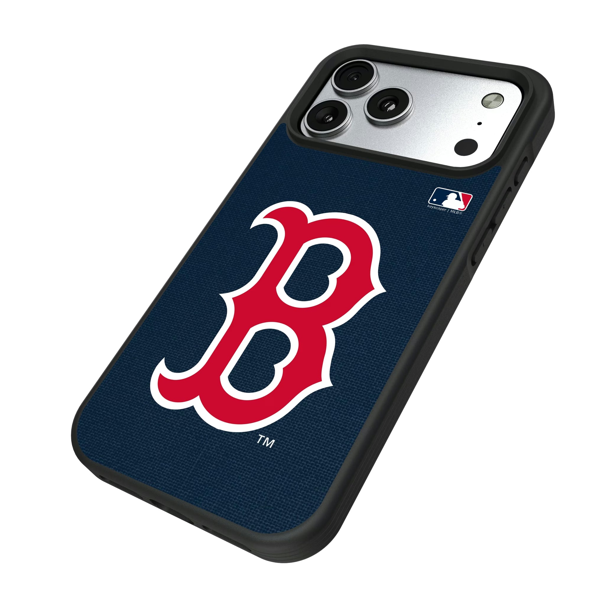 Boston Red Sox Solid iPhone Bump Phone Case for Apple iPhone - Isometric View#Device_iPhone 17 Pro Max