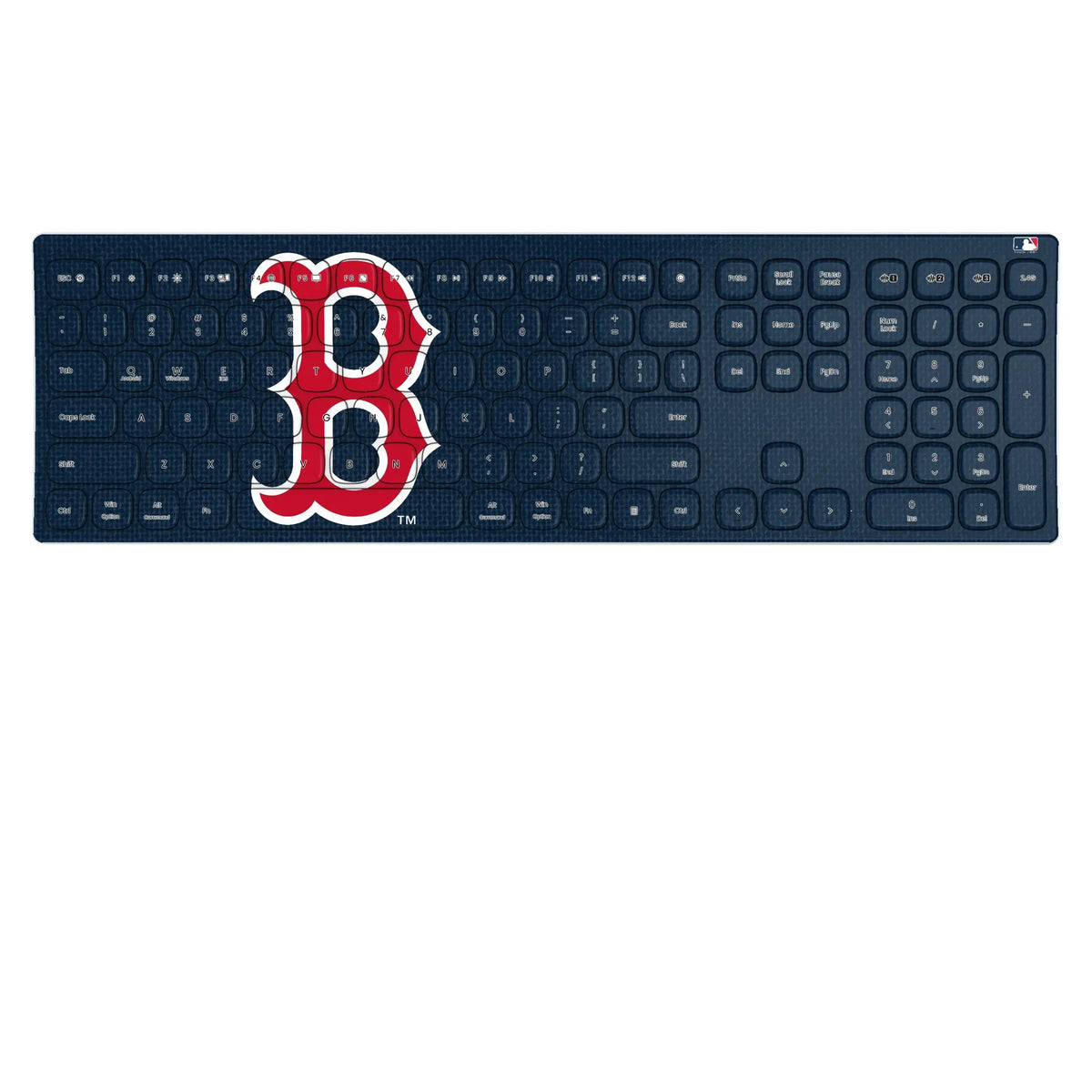 Boston Red Sox Solid KKB605 Curved Wireless Keyboard
