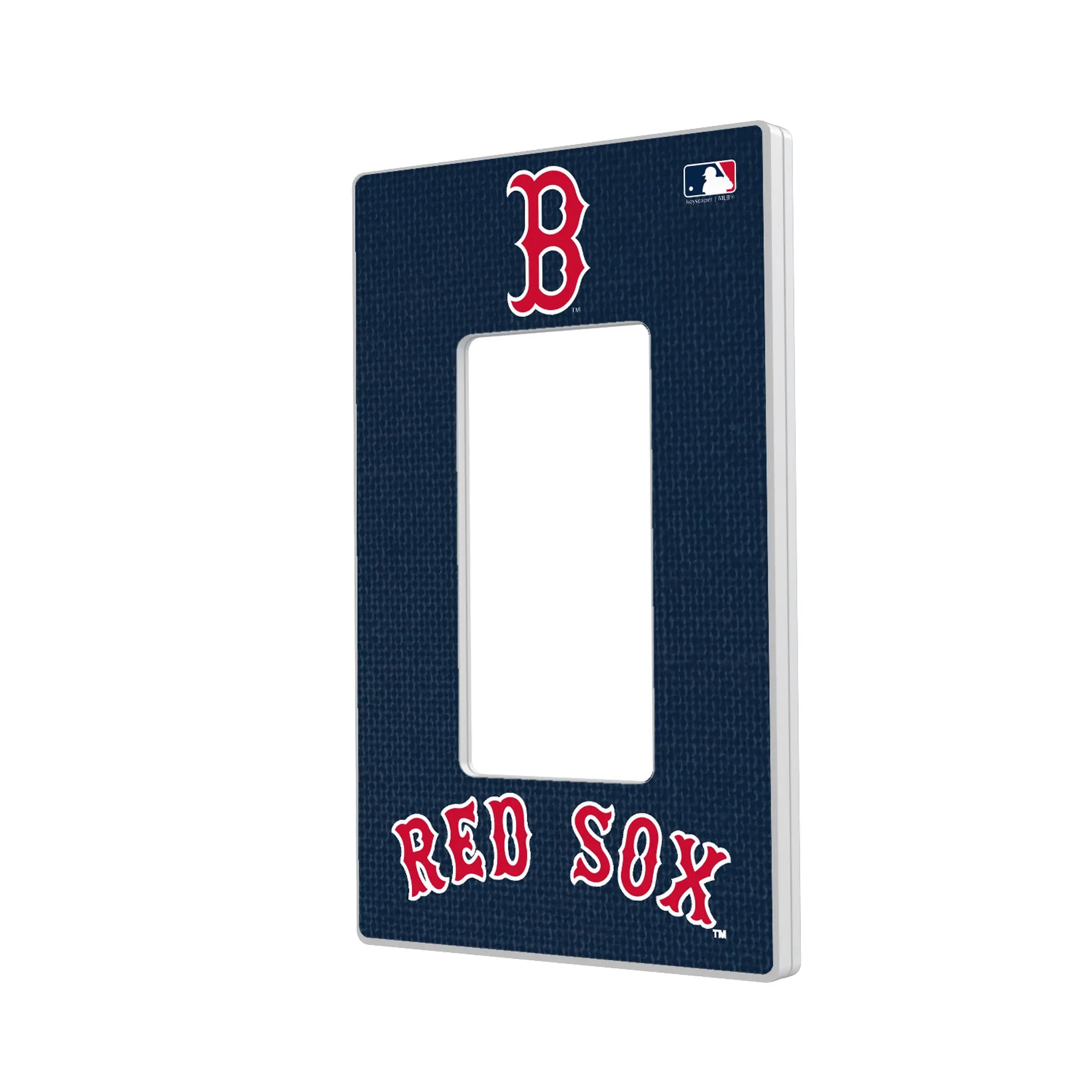 Boston Red Sox Solid Hidden-Screw Light Switch Plate#Style_Single Rocker