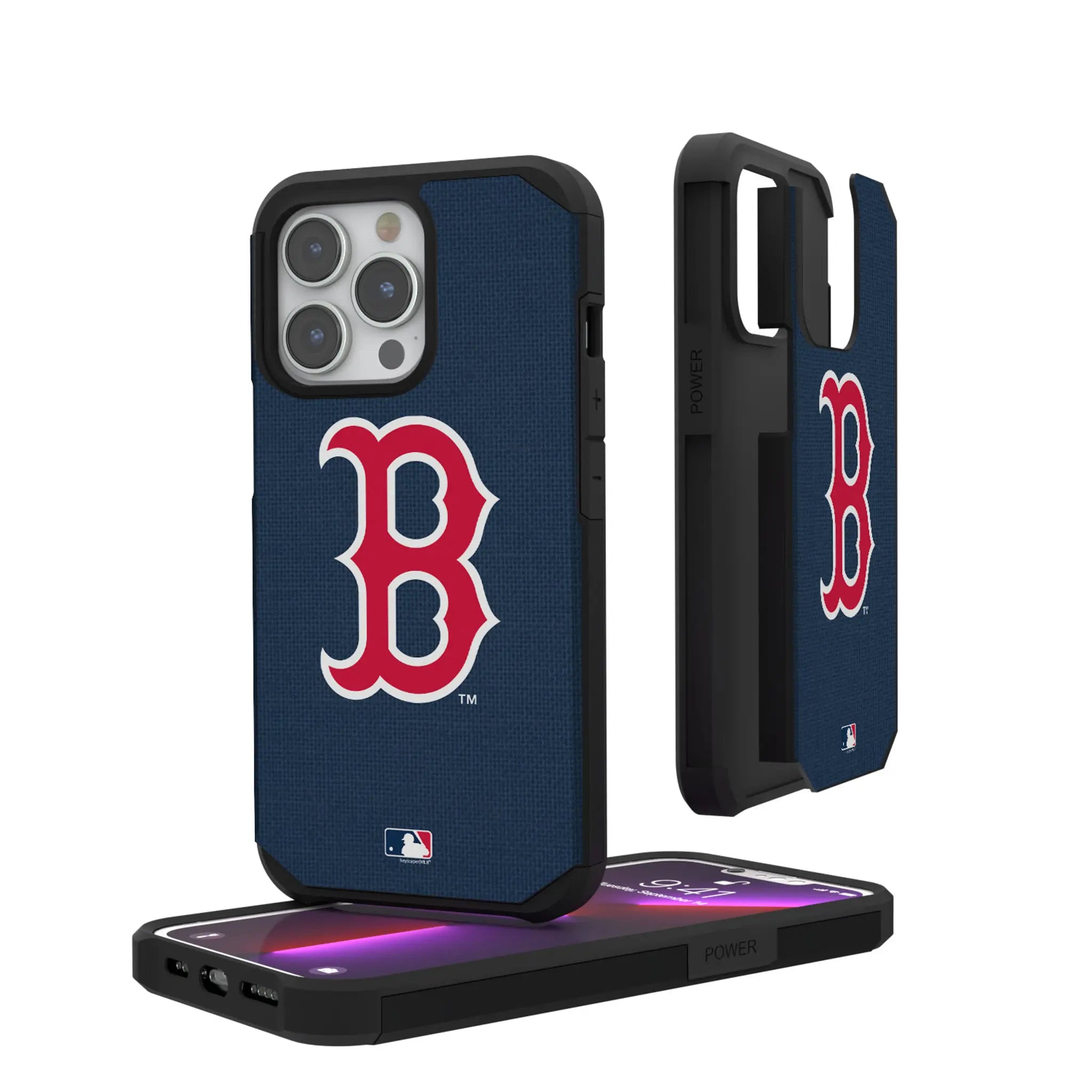 Boston Red Sox Solid iPhone Rugged Phone Case for Apple iPhone