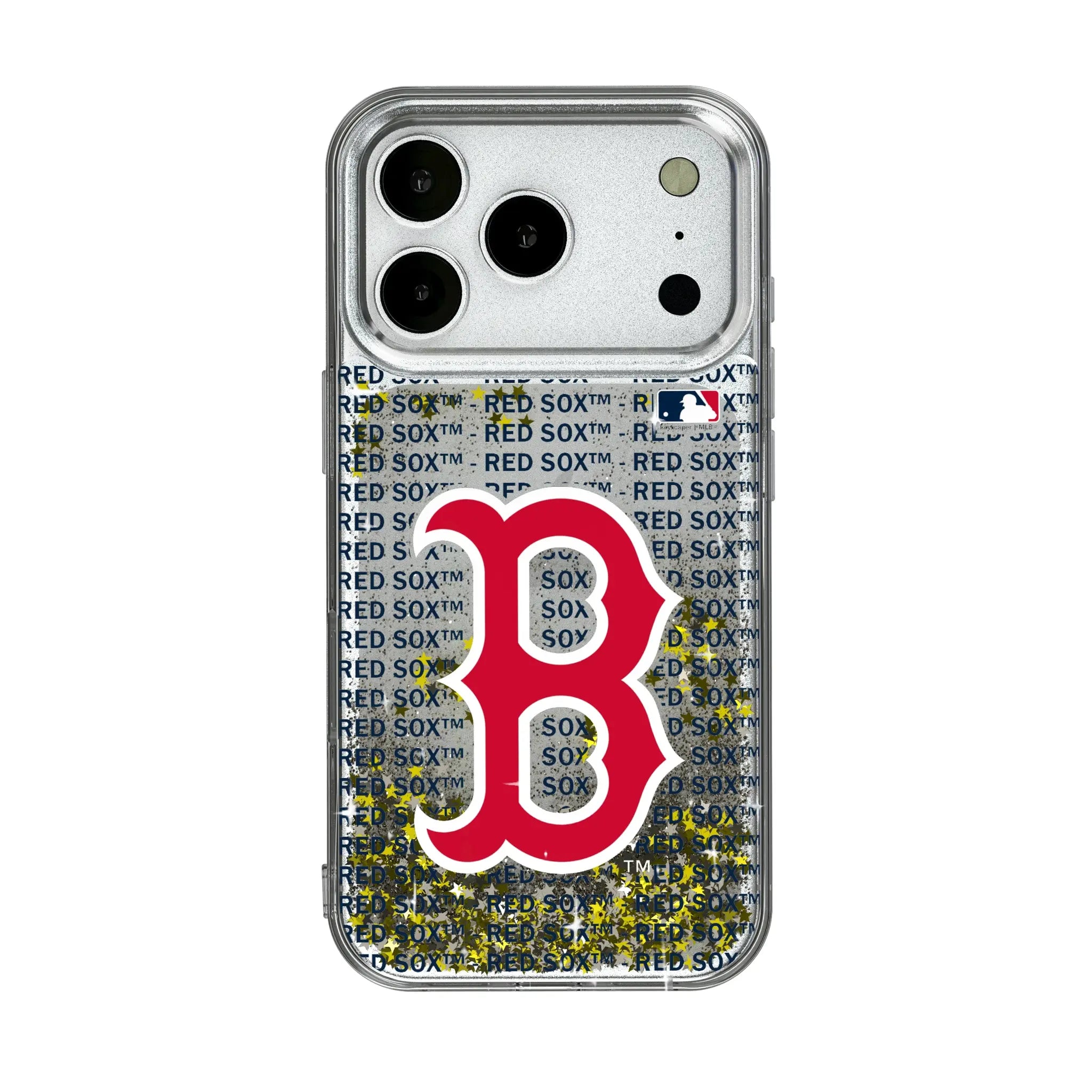 Boston Red Sox Text Backdrop iPhone Glitter Phone Case for Apple iPhone
