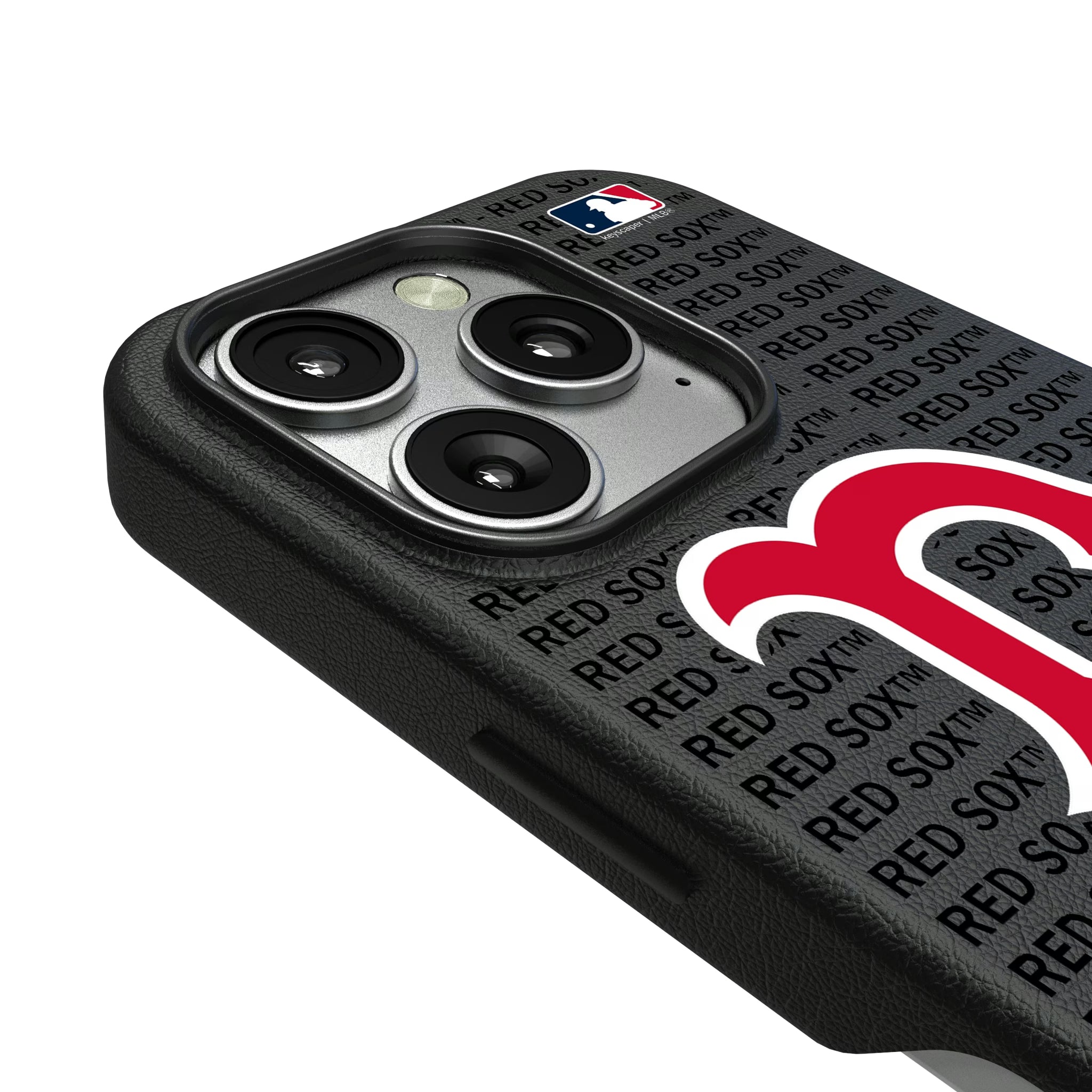 Boston Red Sox Text Backdrop iPhone MagSafe Compatible Phone Case for Apple iPhone - Detail