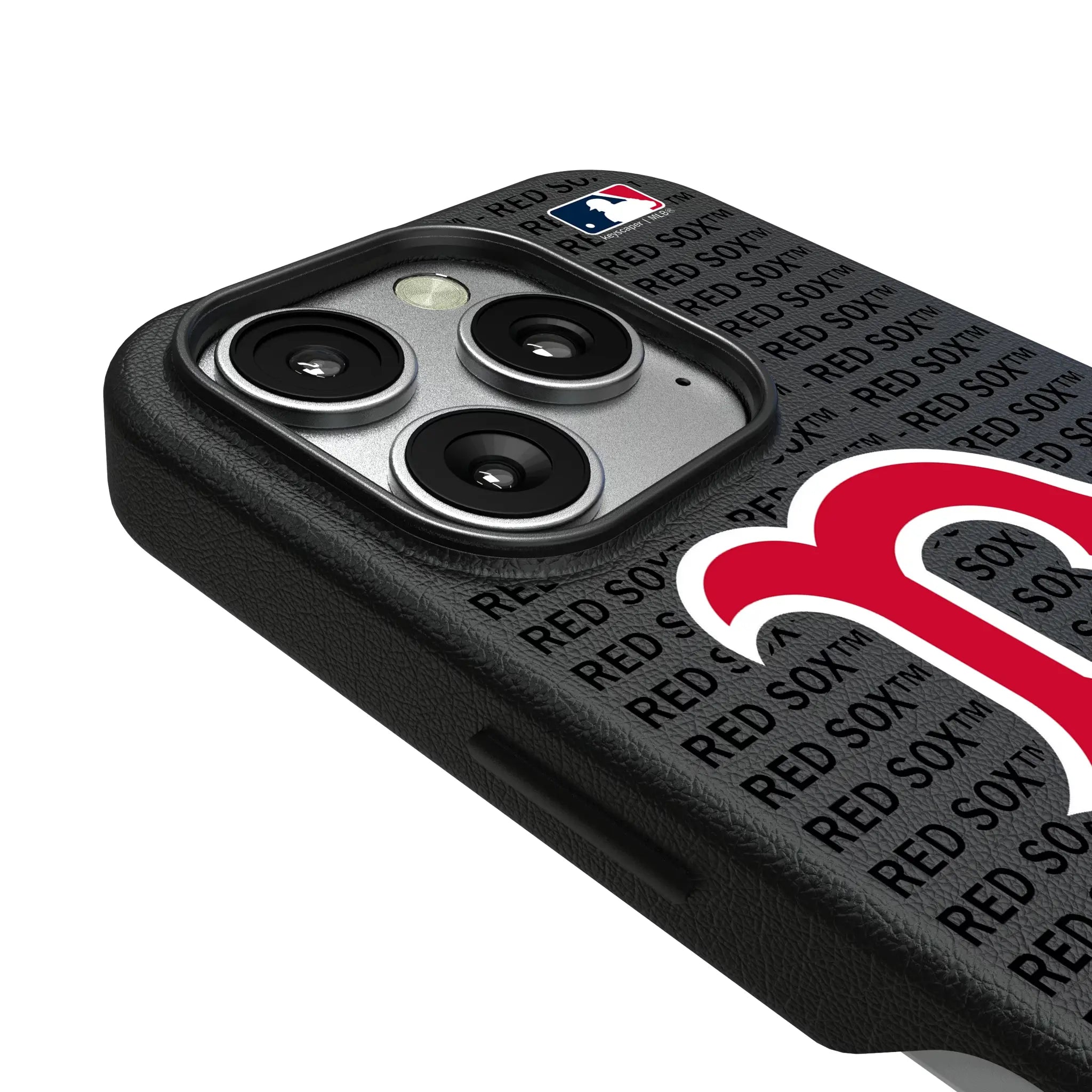 Boston Red Sox Text Backdrop iPhone MagSafe Compatible Phone Case for Apple iPhone - Detail