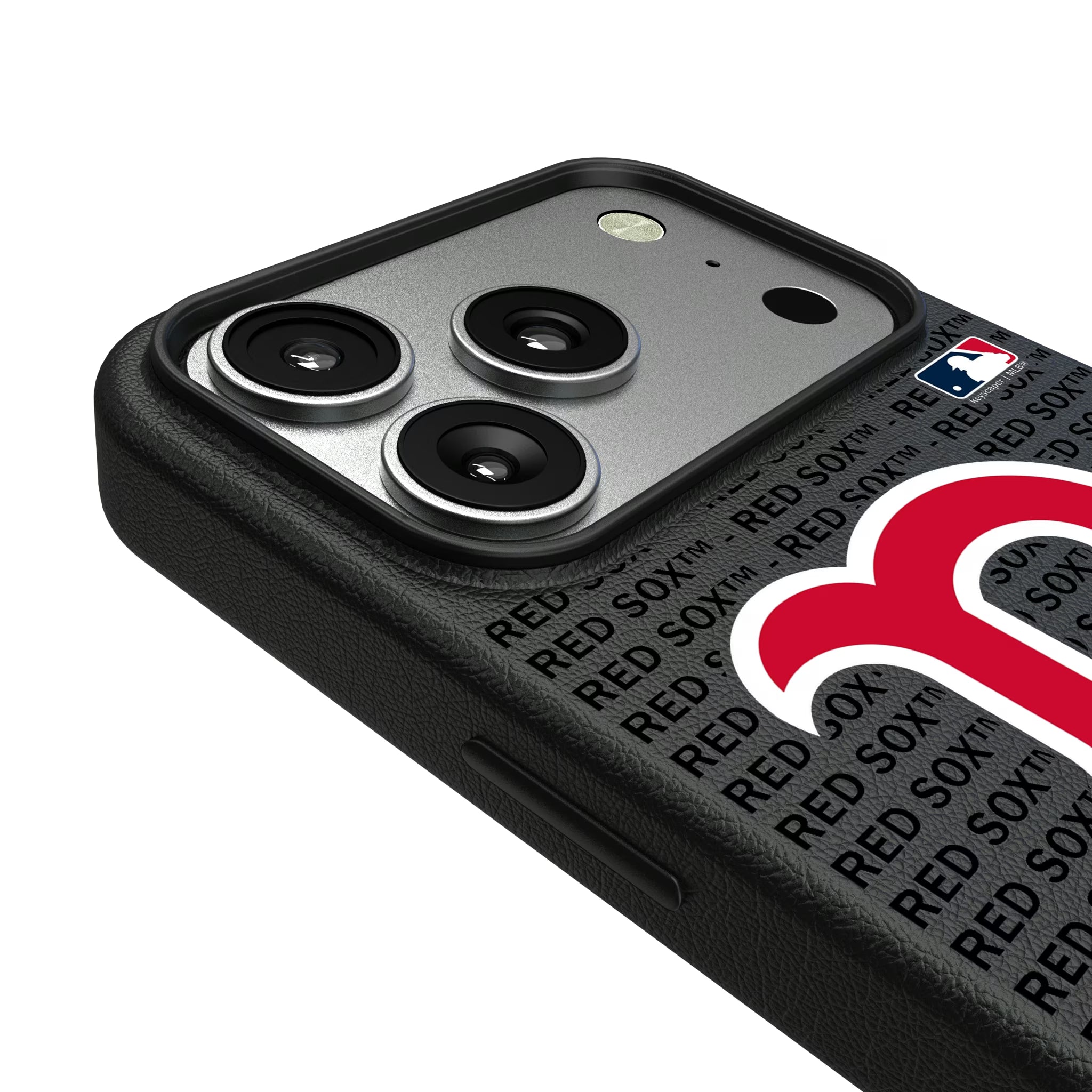 Boston Red Sox Text Backdrop iPhone MagSafe Compatible Phone Case for Apple iPhone - Detail#Device_iPhone 17 Pro