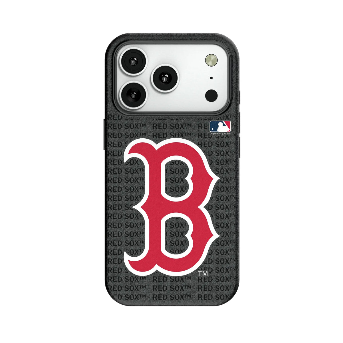 Boston Red Sox Text Backdrop MagSafe Compatible Phone Case for Apple iPhone