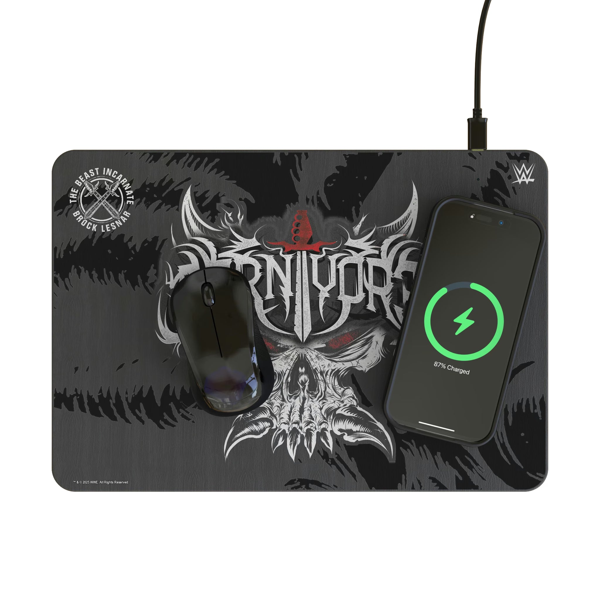 Brock Lesnar Impact 15-Watt Wireless Charger and Mouse Pad - Lifestyle