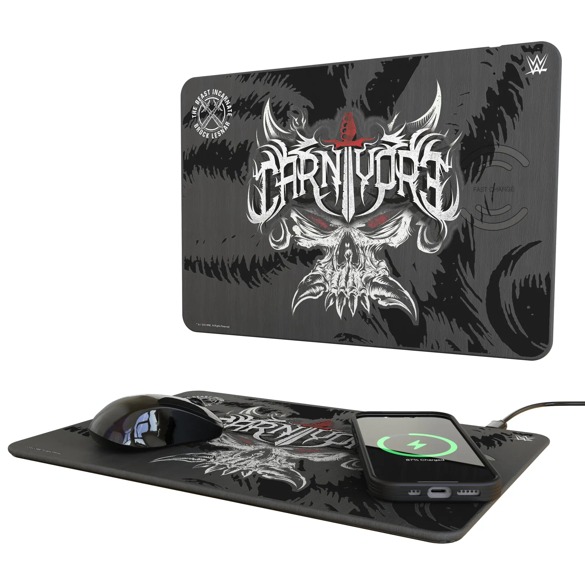 Brock Lesnar Impact 15-Watt Wireless Charger and Mouse Pad