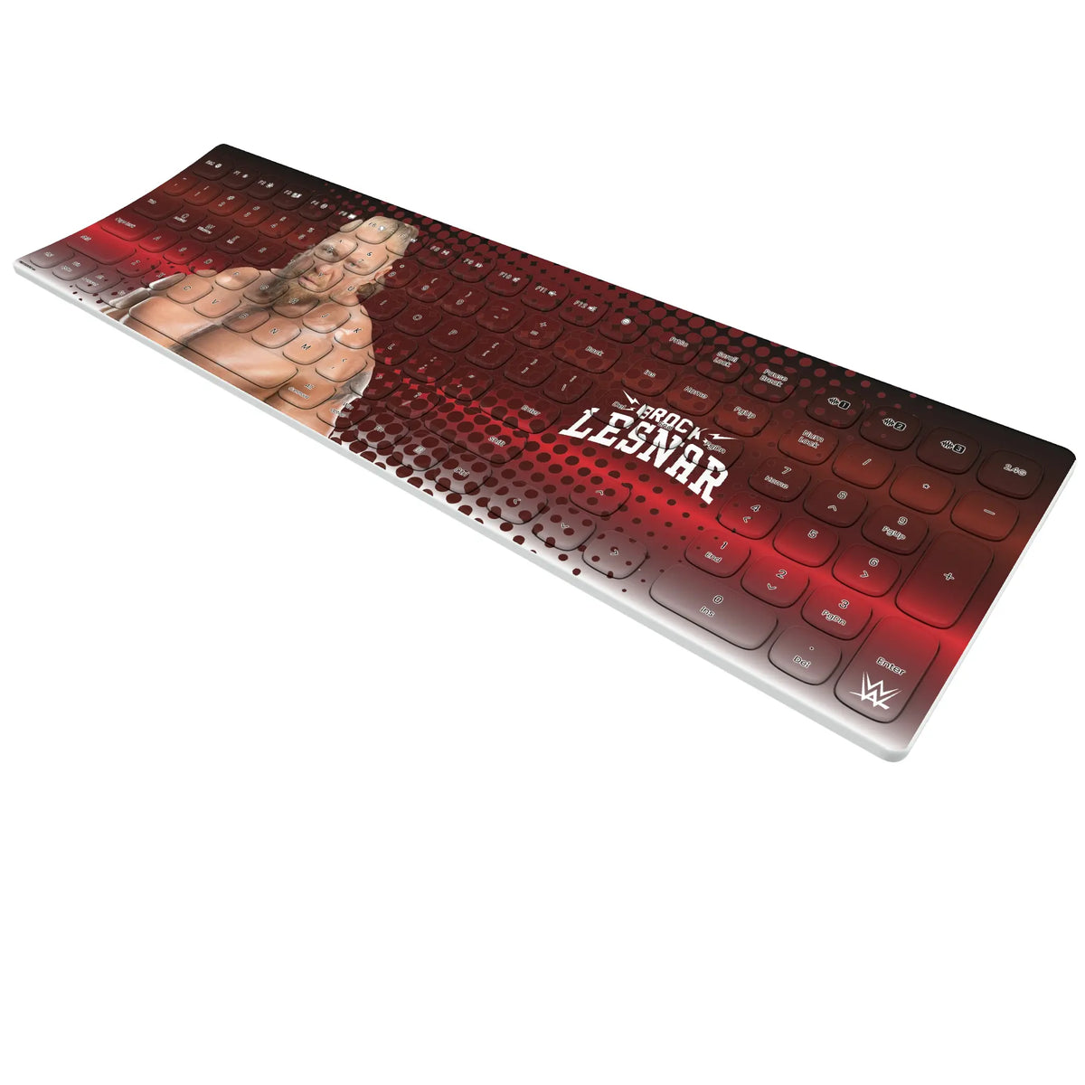 Brock Lesnar Superstar KKB605 Curved Wireless Keyboard - Isometric View