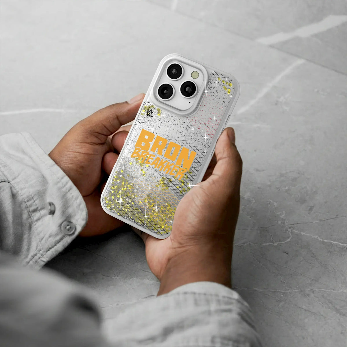 Bron Breakker Steel iPhone Glitter Phone Case for Apple iPhone - Lifestyle#Device_iPhone 16 Pro