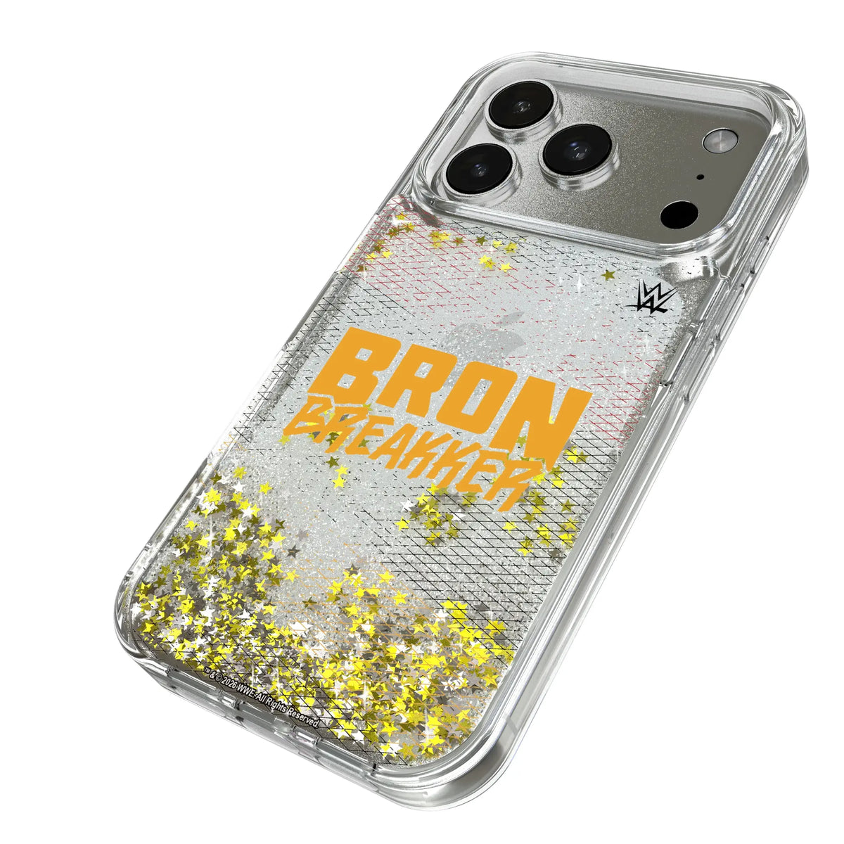 Bron Breakker Steel iPhone Glitter Phone Case for Apple iPhone - Isometric View#Device_iPhone 17 Pro