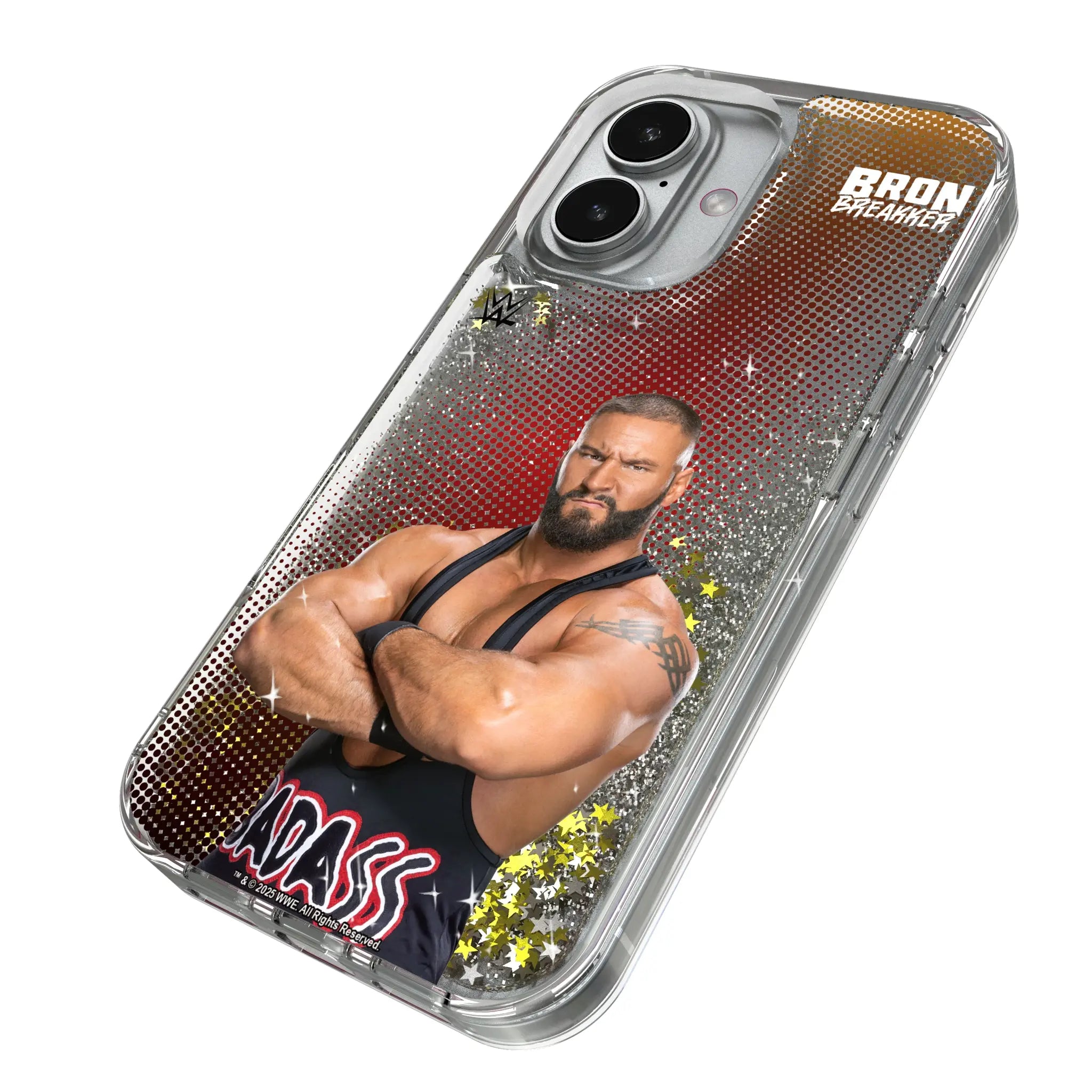 Bron Breakker Superstar iPhone Glitter Phone Case for Apple iPhone - Isometric View