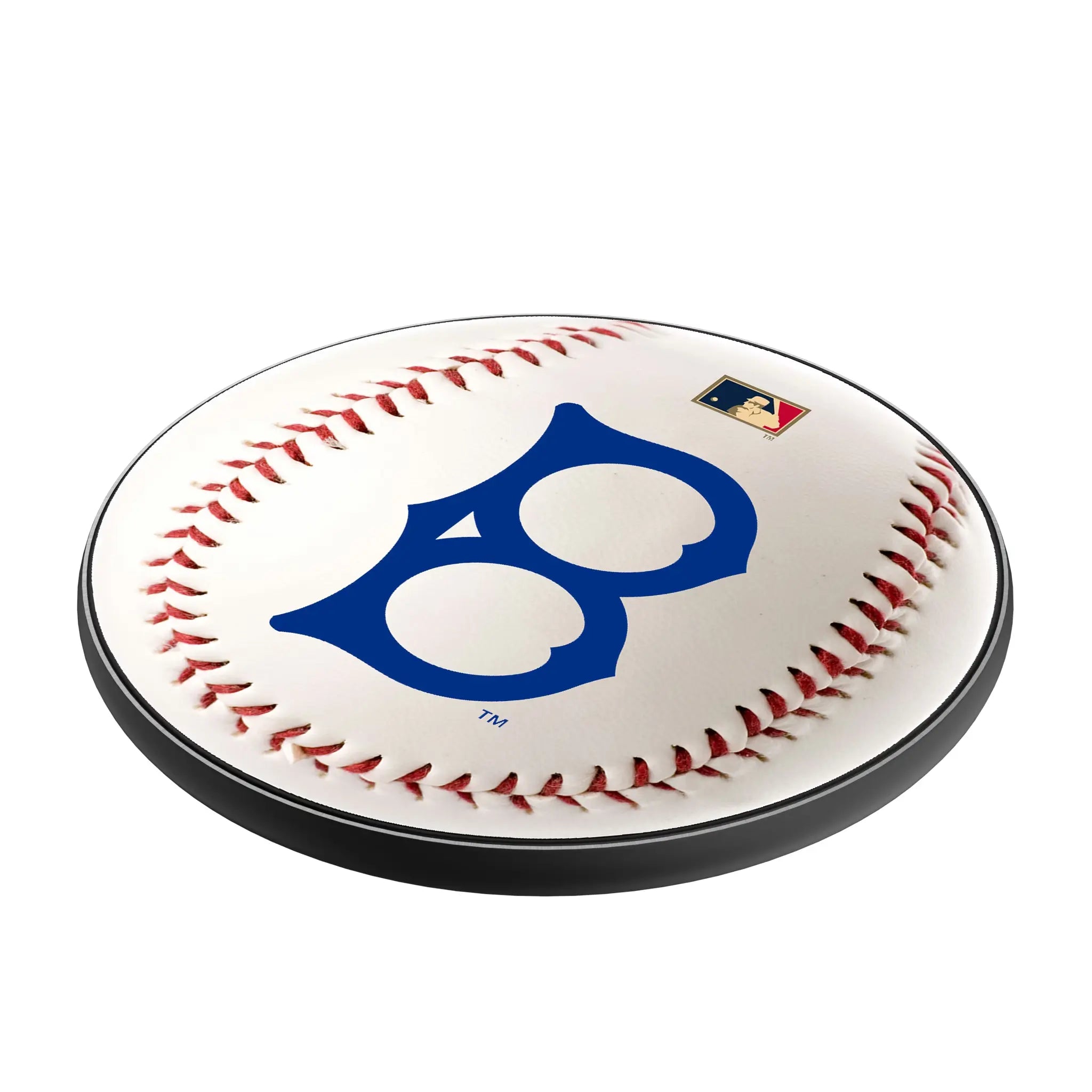 Brooklyn Dodgers 1949-1957 - Cooperstown Collection Baseball 15-Watt Wireless Charger - Isometric View