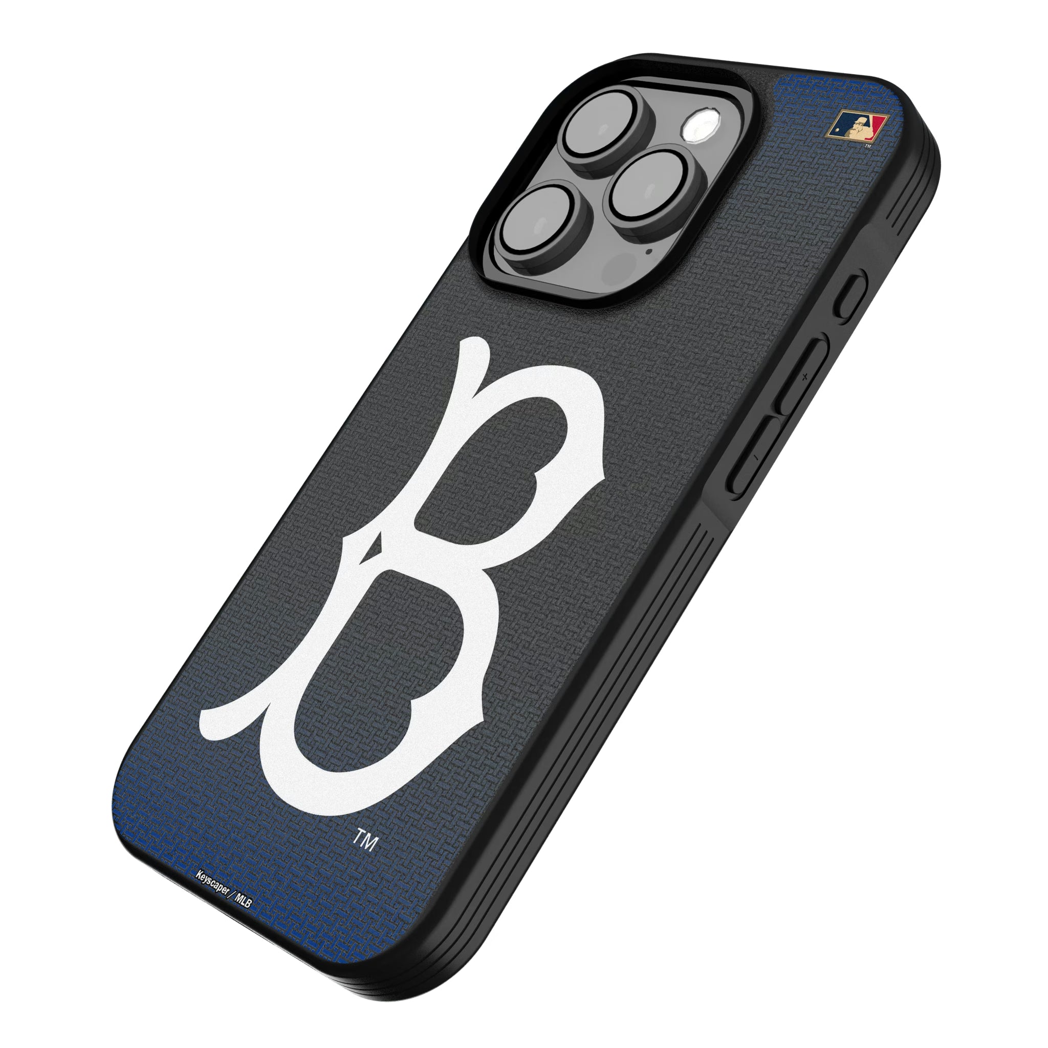 Brooklyn Dodgers 1949-1957 - Cooperstown Collection Linen iPhone Bump Phone Case for Apple iPhone - Isometric View