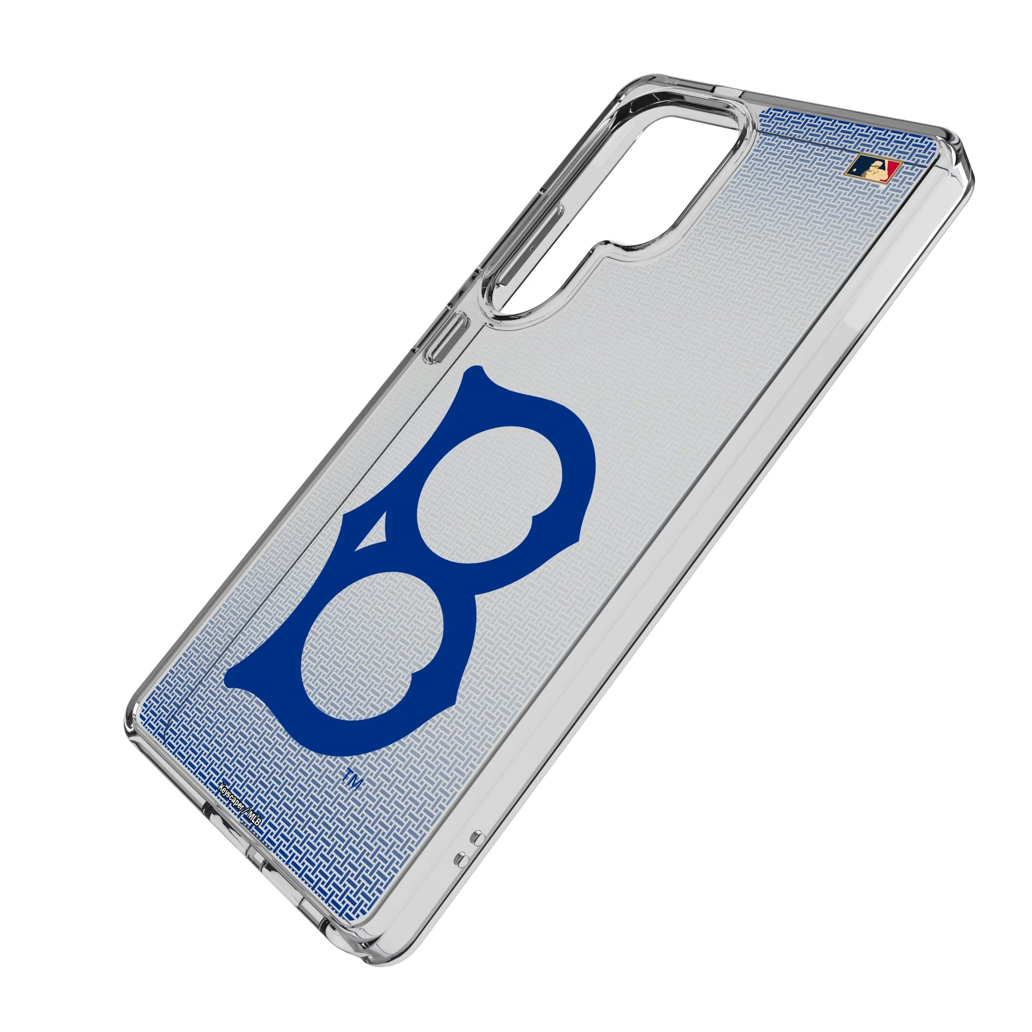 Brooklyn Dodgers 1949-1957 - Cooperstown Collection Linen Galaxy Clear Phone Case for Samsung Galaxy - Isometric View