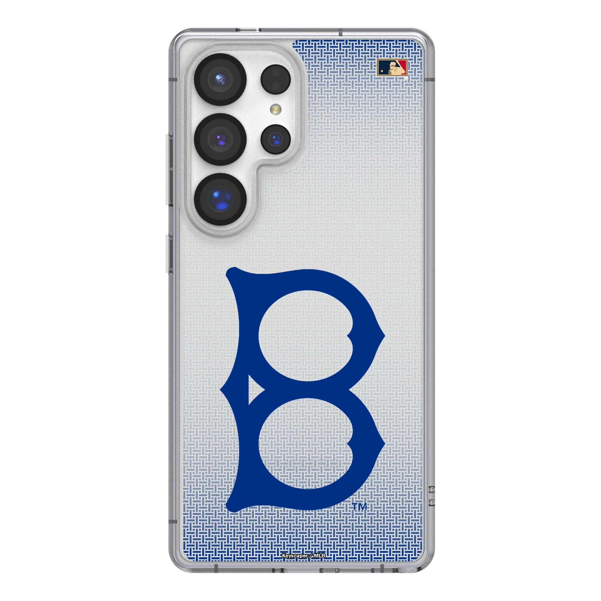 Brooklyn Dodgers 1949-1957 - Cooperstown Collection Linen Galaxy Clear Phone Case for Samsung Galaxy