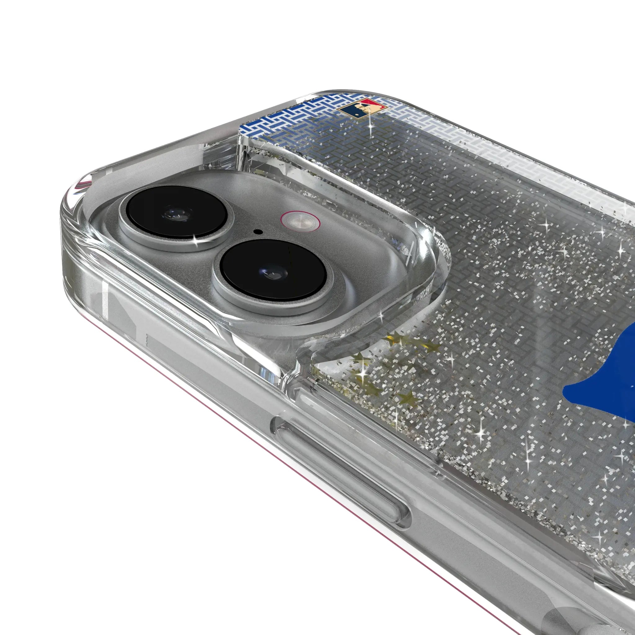 Brooklyn Dodgers 1949-1957 - Cooperstown Collection Linen iPhone Glitter Phone Case for Apple iPhone - Detail